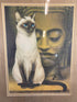 Girard Goodenow "Siamese" Original Framed Oil Painting Artwork
