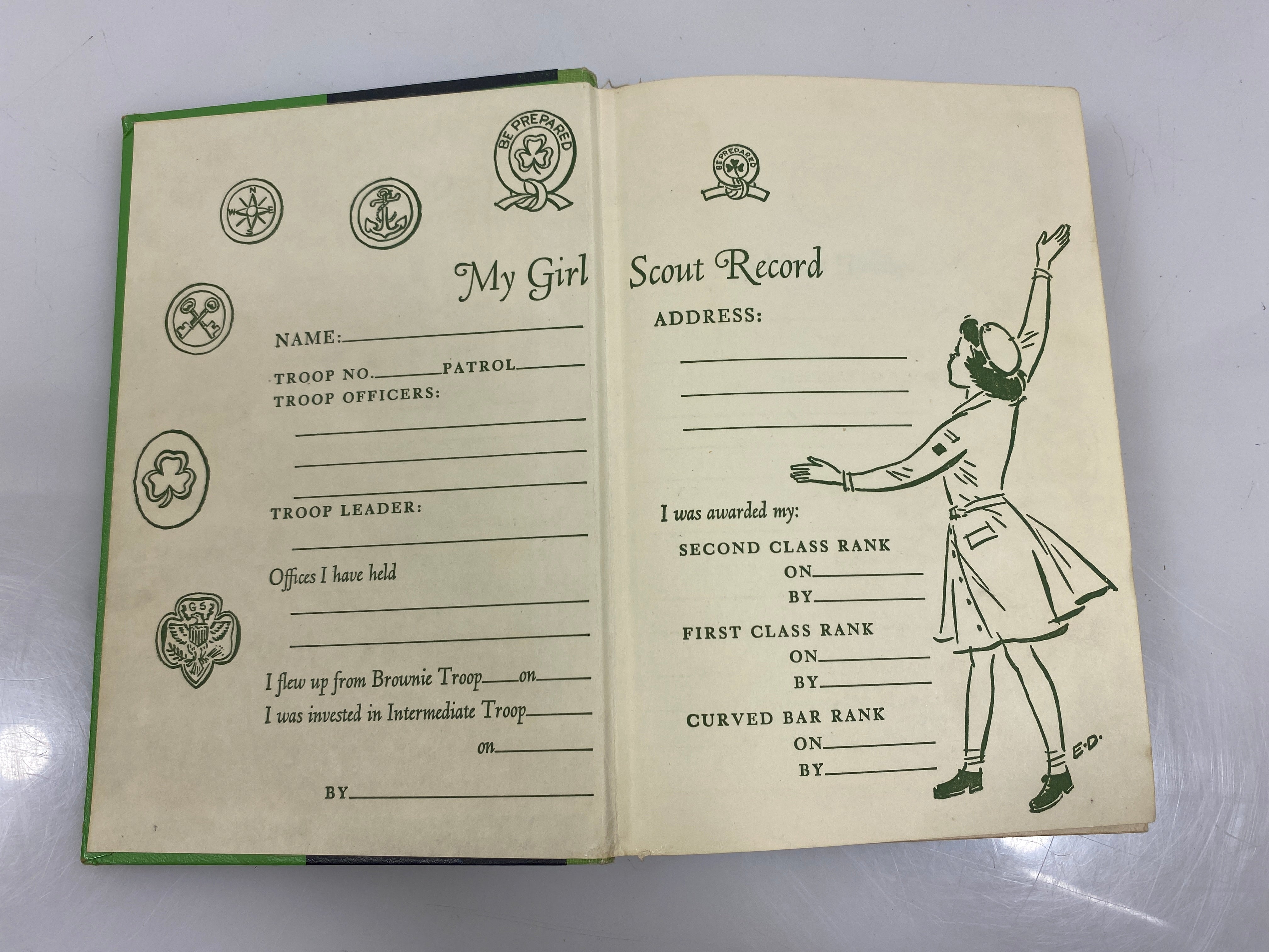 Girl Scout Handbook 18th Impression September 1958 HC