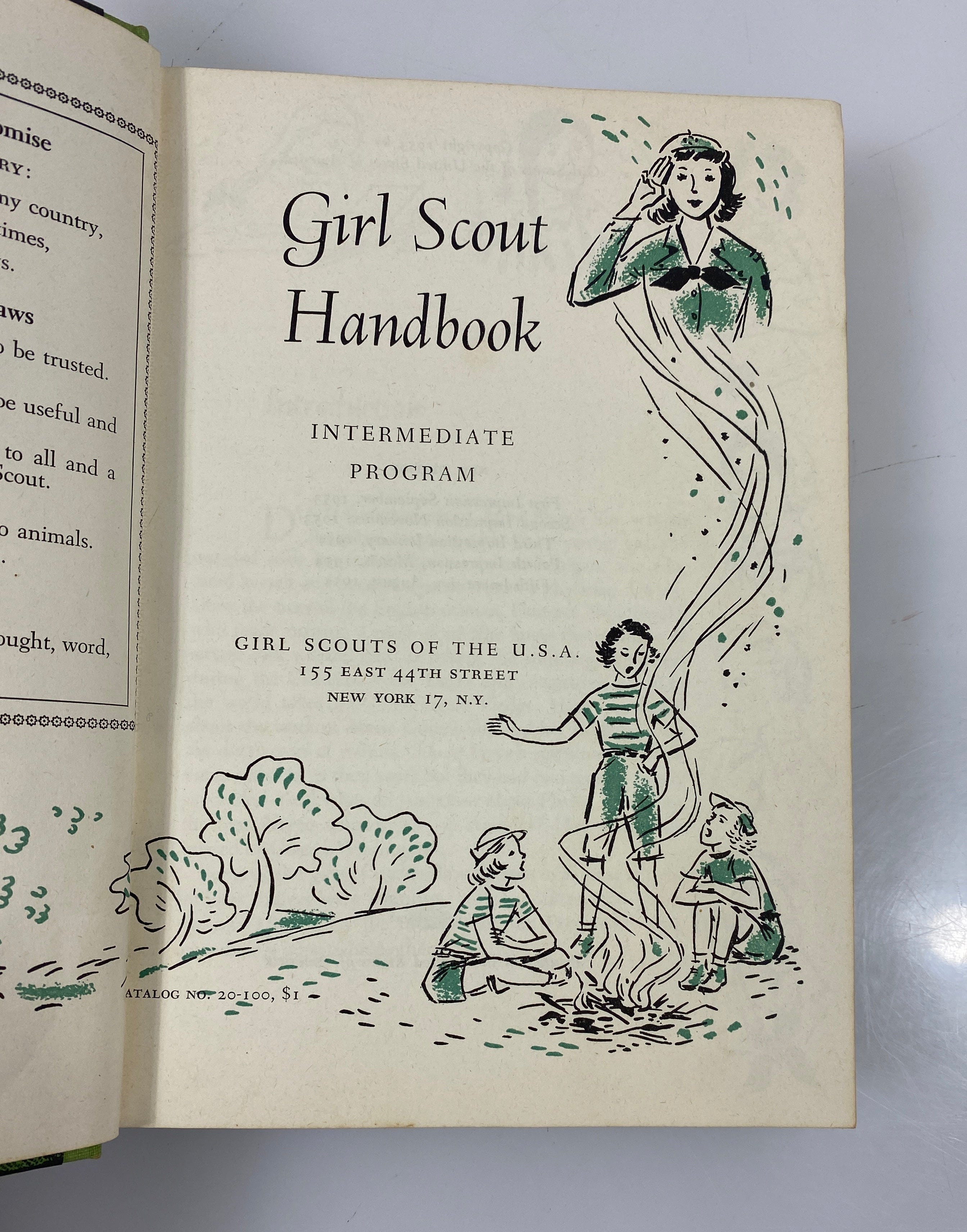 Girl Scout Handbook Intermediate Program August 1954 HCDJ