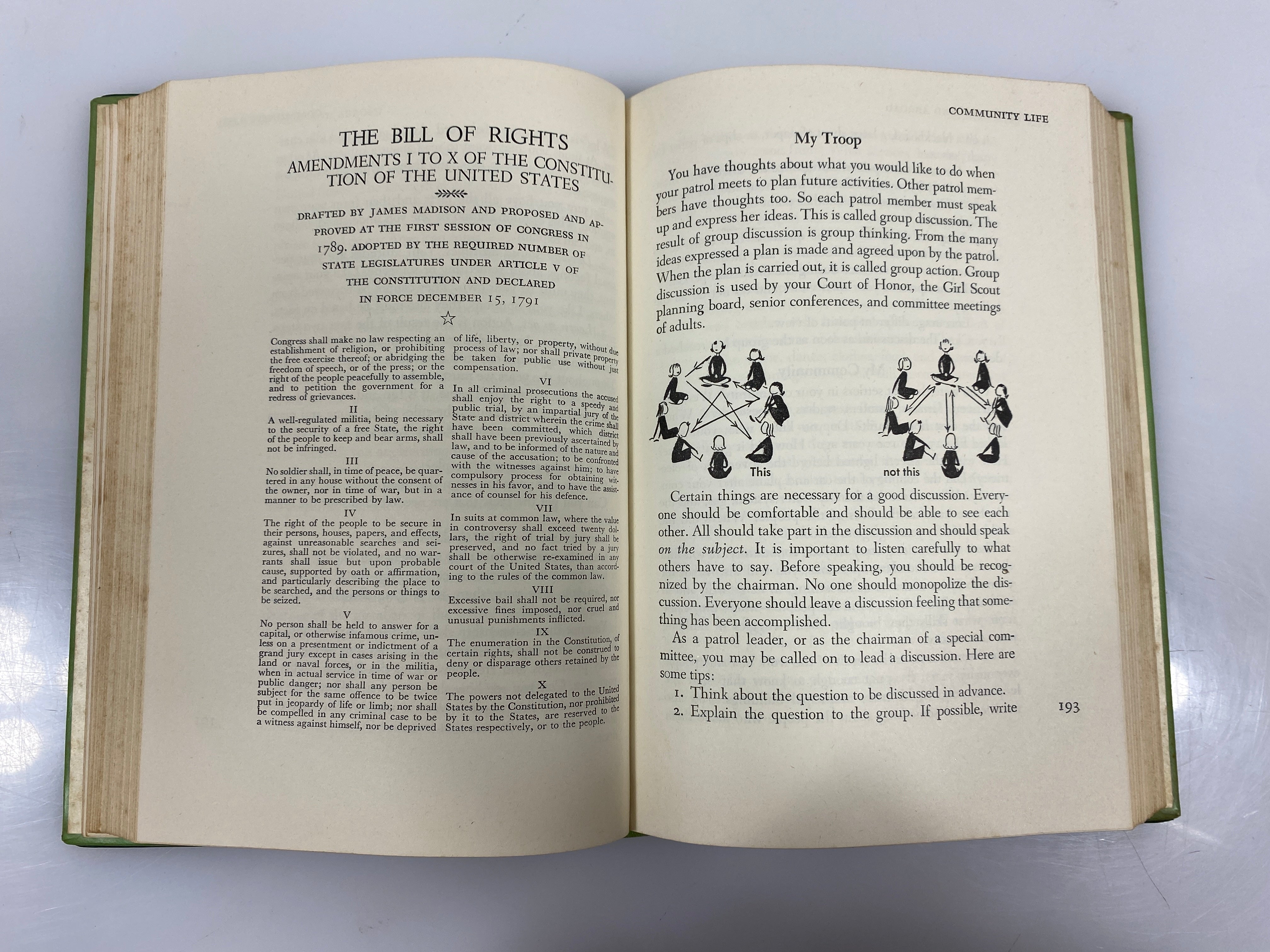 Girl Scout Handbook Intermediate Program August 1954 HCDJ