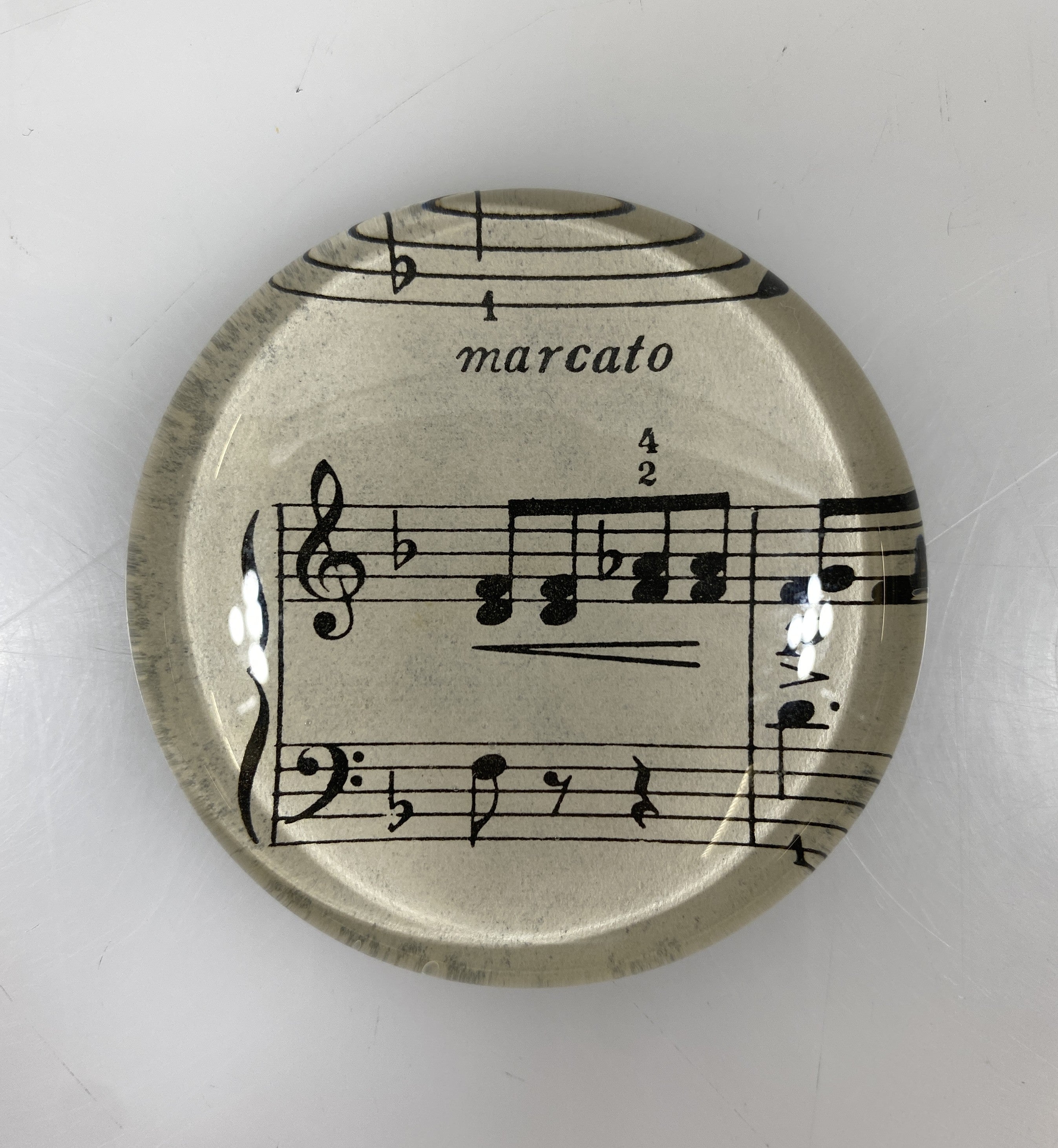 Glass Sheet Music Magnet