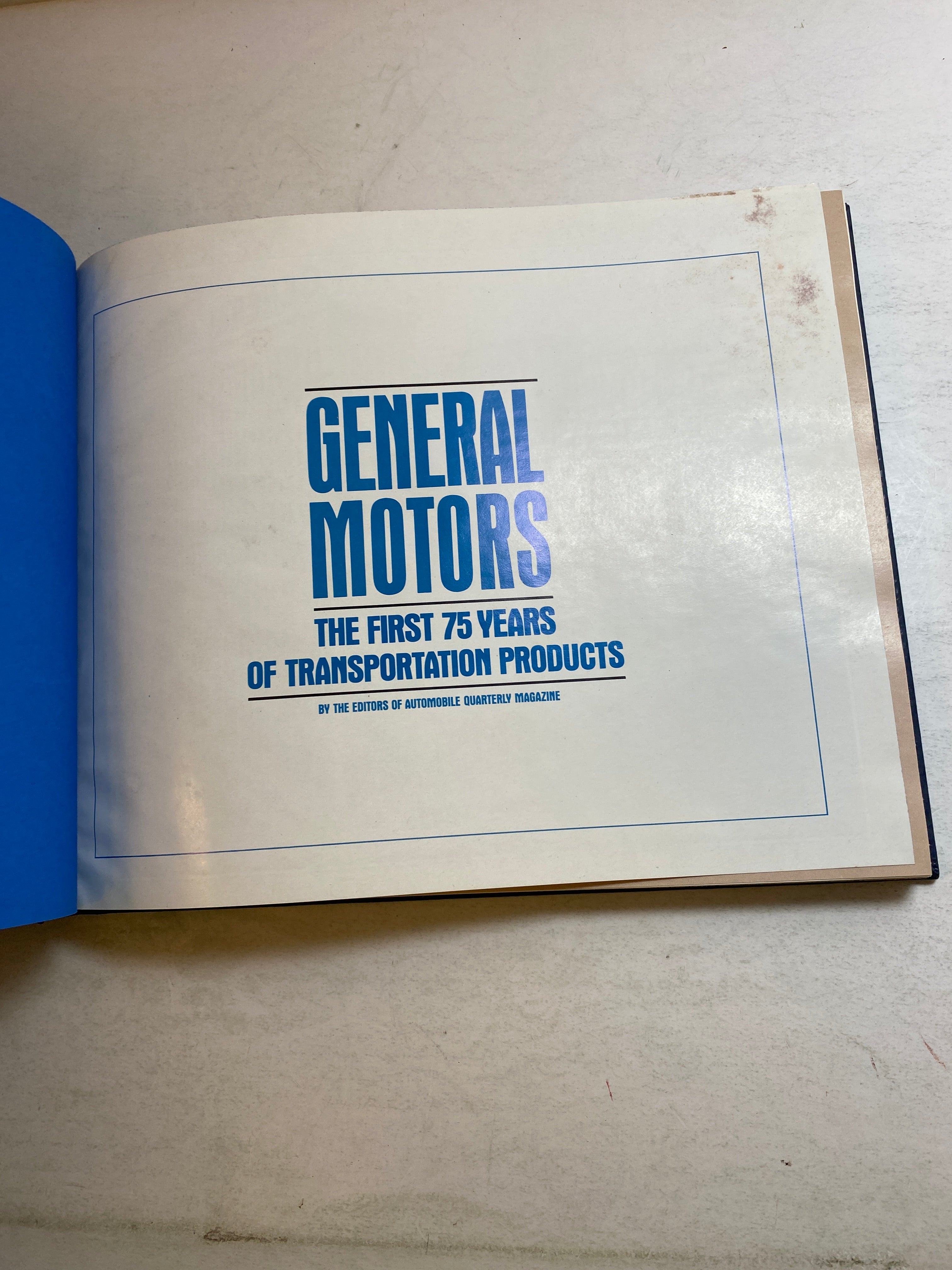 GM First 75 Years of Transportation Products HC 1983