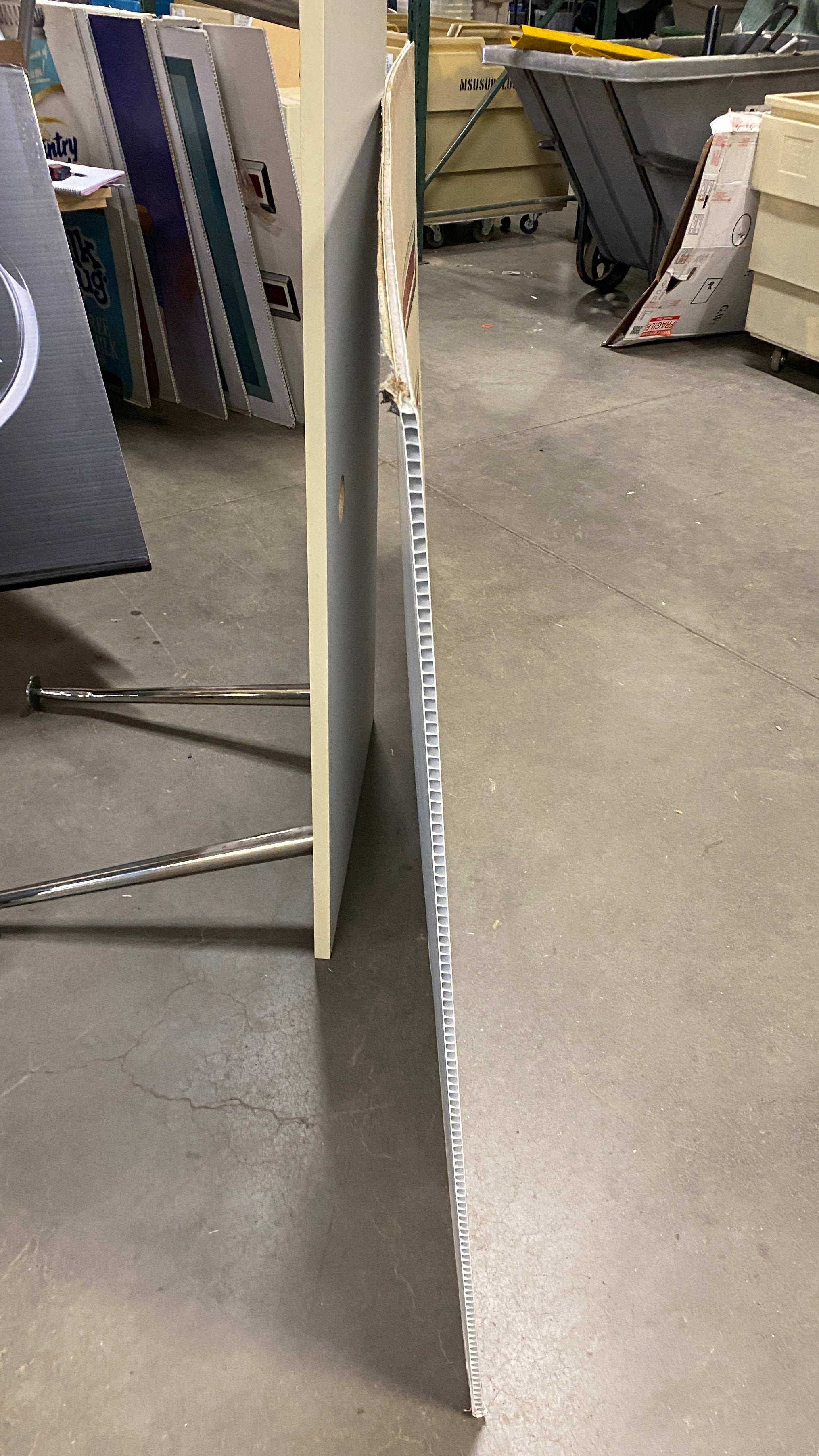 "GMC" Corrugated Sign