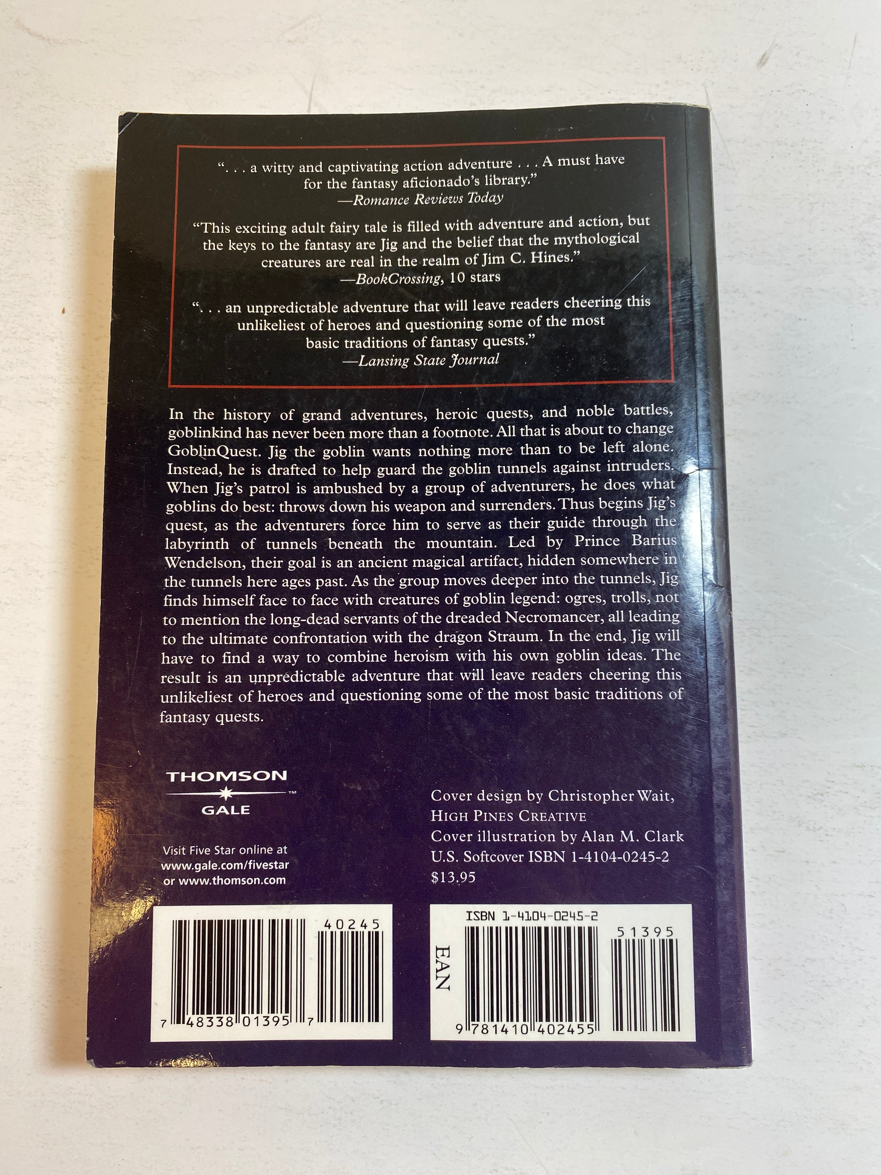 Goblin Quest SC Jim Hines 2005 *signed*