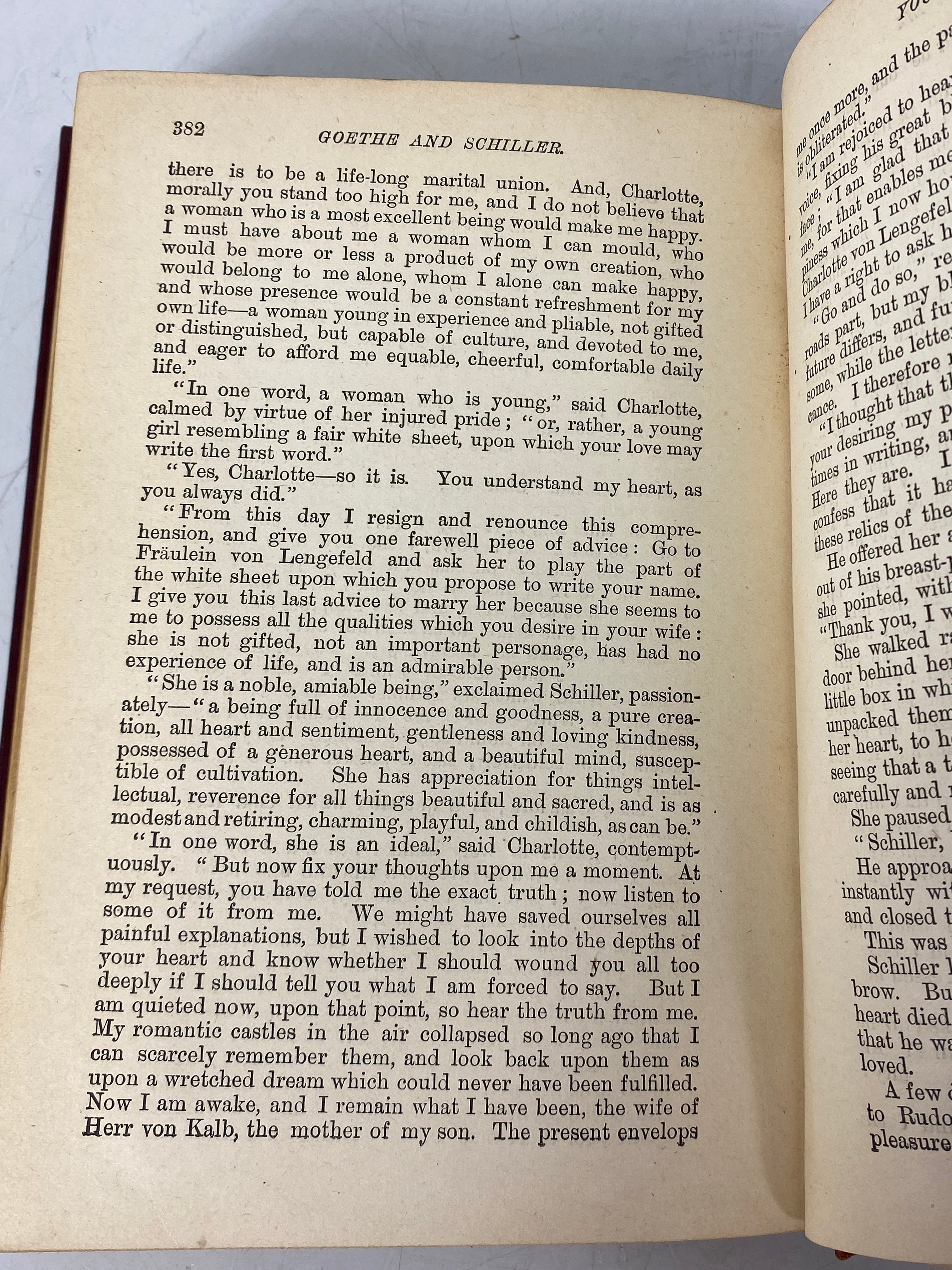 Goethe and Schiller by Louisa Mulbach The Home Library HC