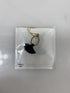 Gold Black Tassel Earring