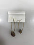 Gold Dangle Stone Earrings