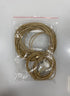 Gold Spring Set Clasp Crystal Necklace