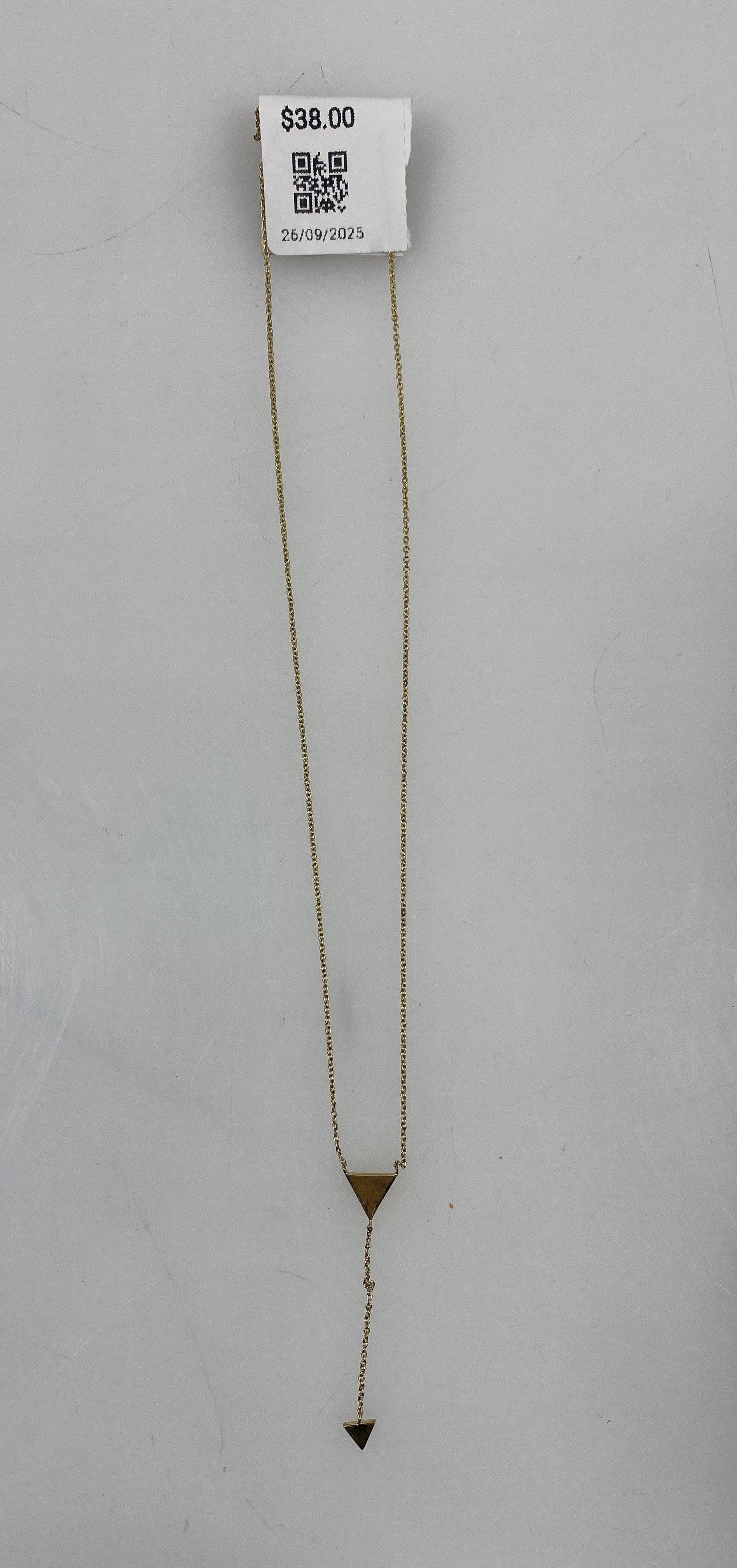 Gold Triangle Necklace