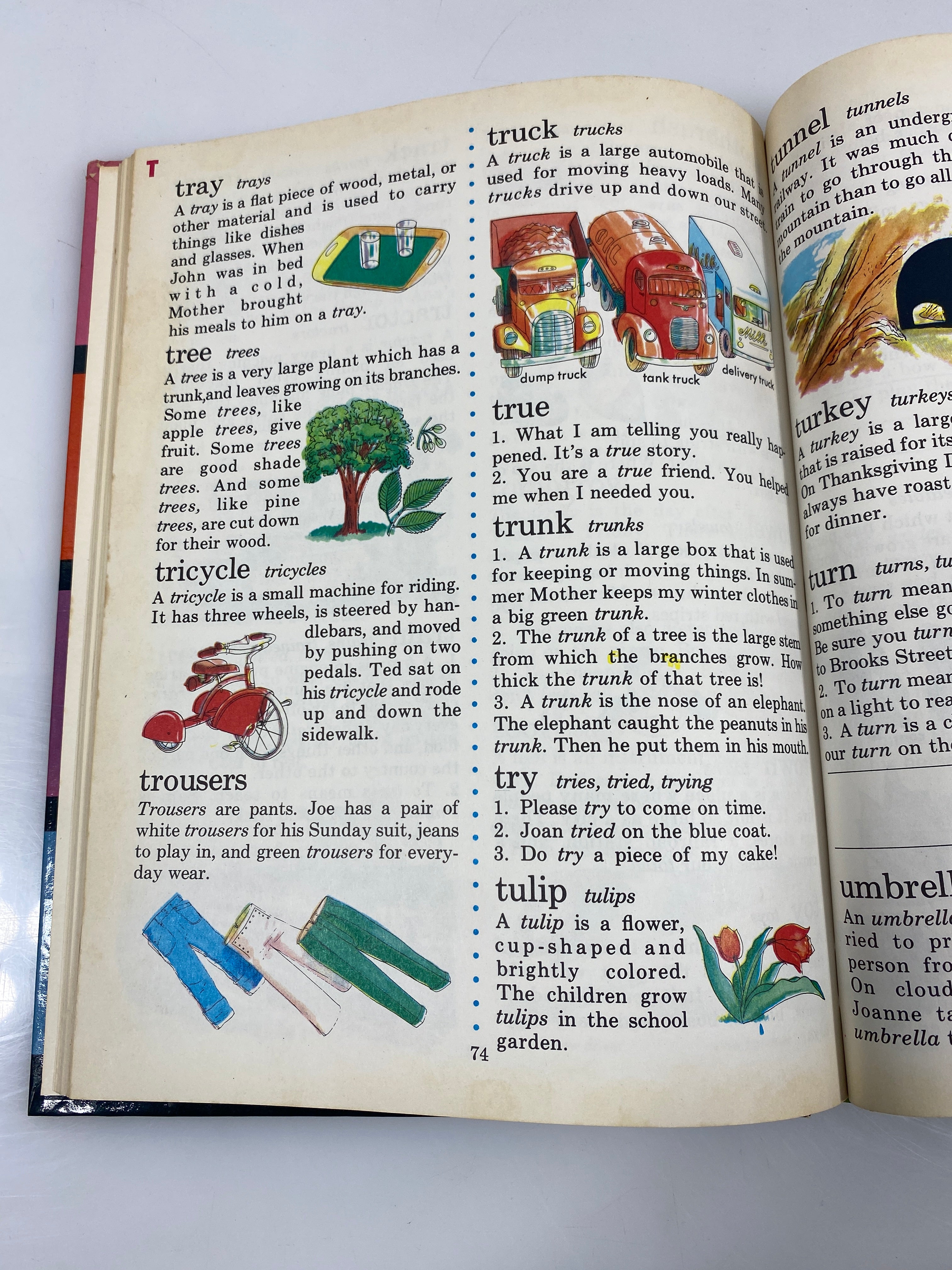 Golden Book Dictionary For Beginning Readers 1971 HC