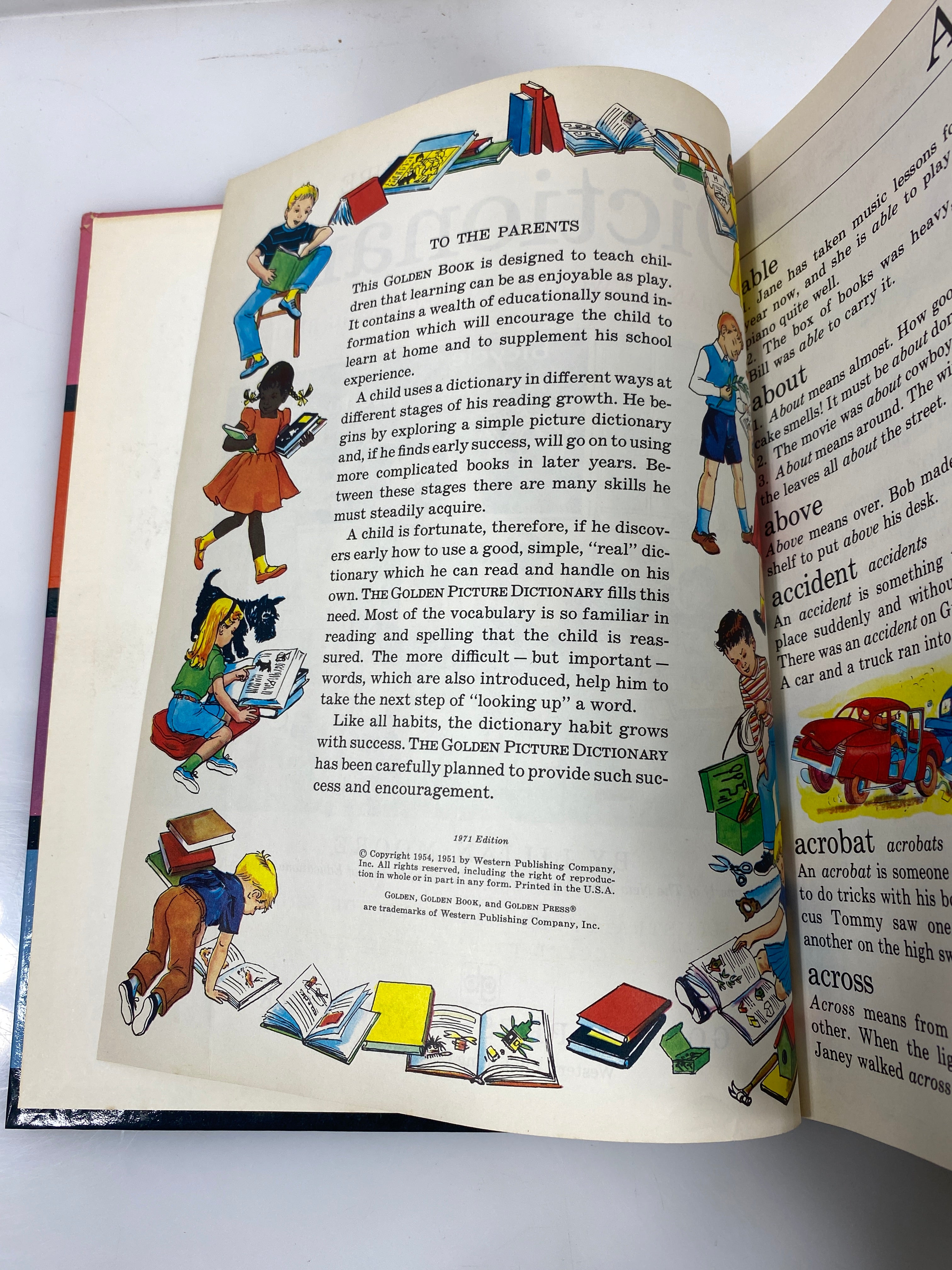 Golden Book Dictionary For Beginning Readers 1971 HC