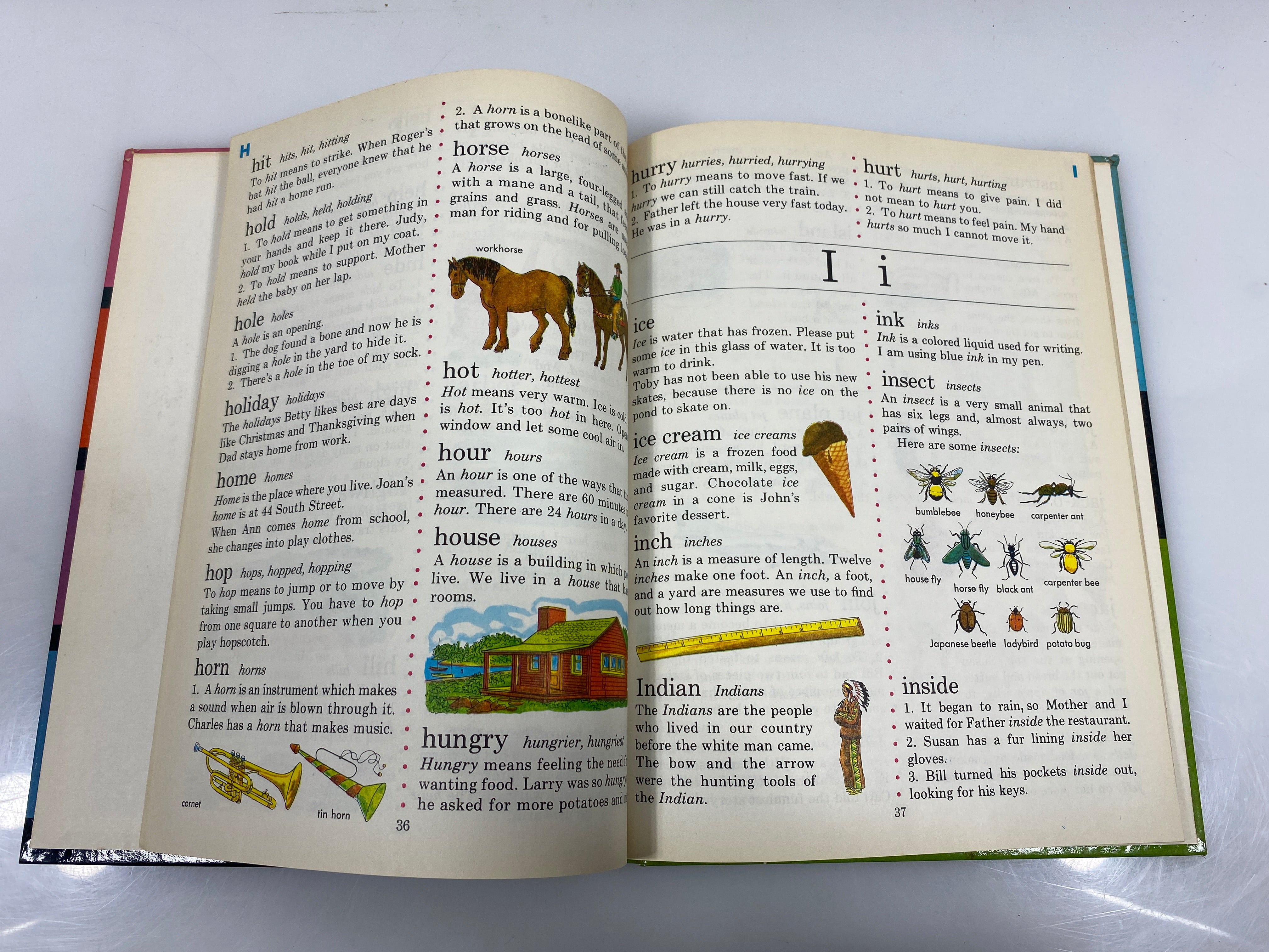 Golden Book Dictionary For Beginning Readers 1971 HC