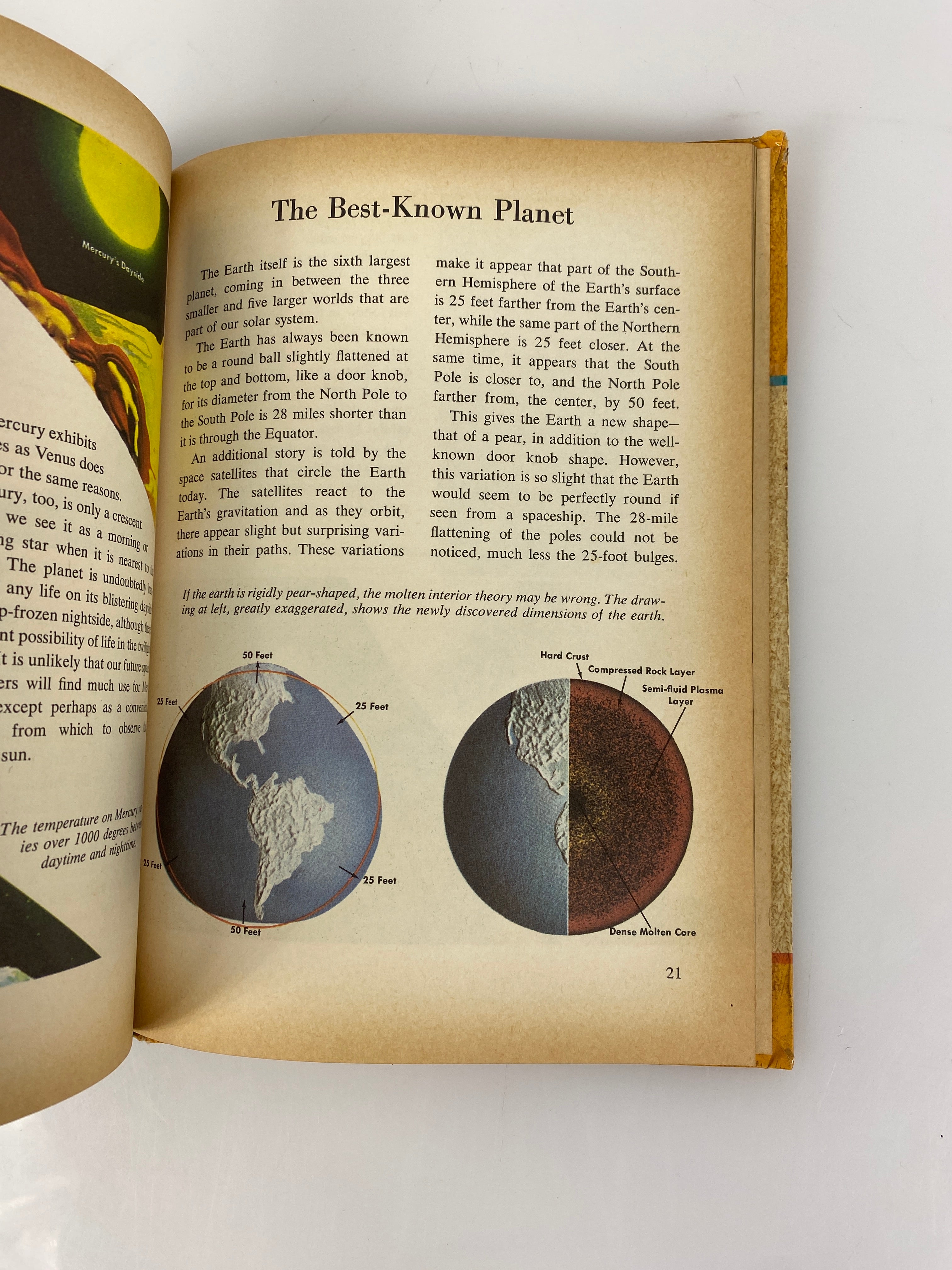 Golden Library Planets 1961 Vintage Children's Book