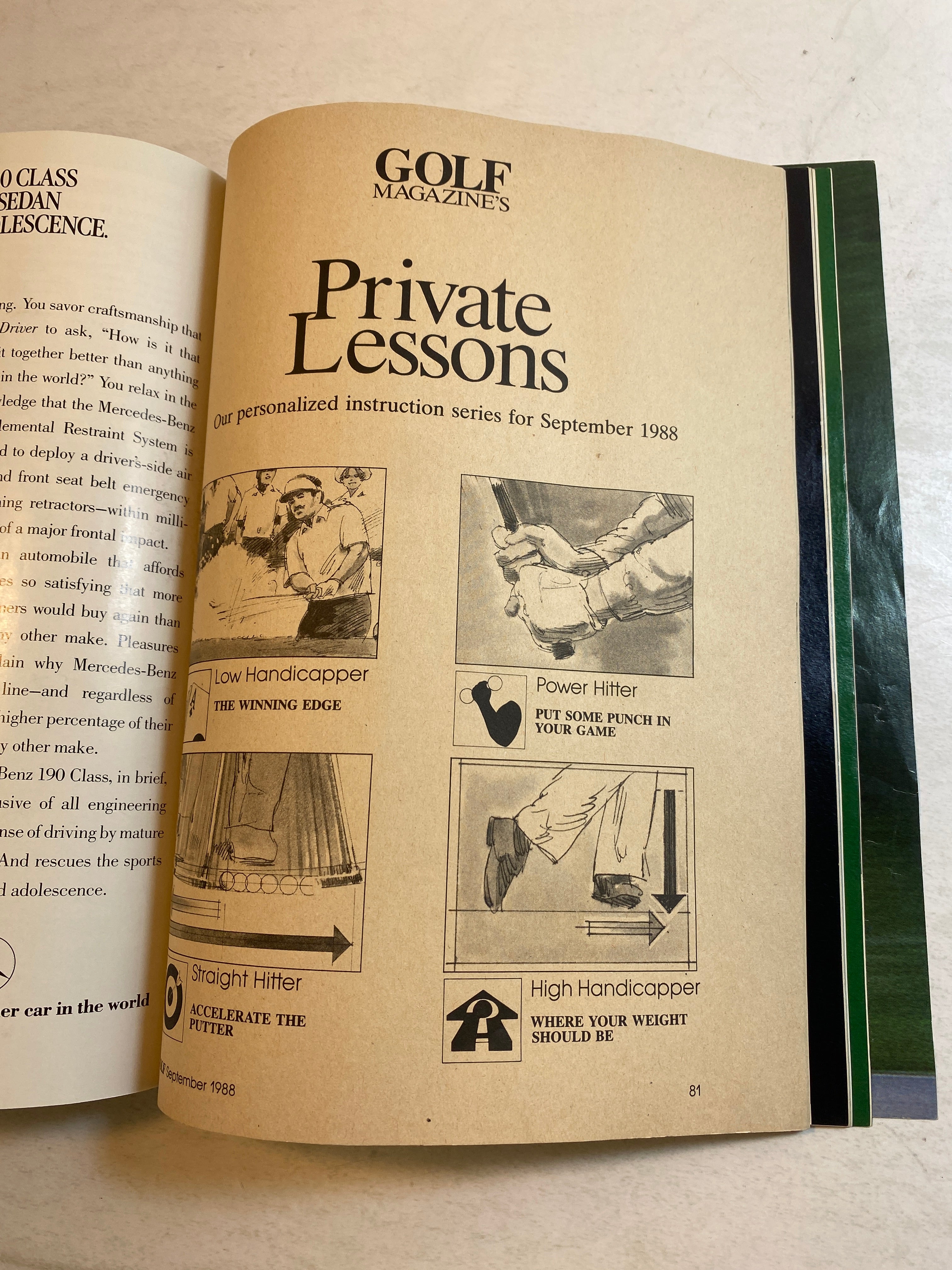 Golf Magazine September 1988 Jack Nicklaus