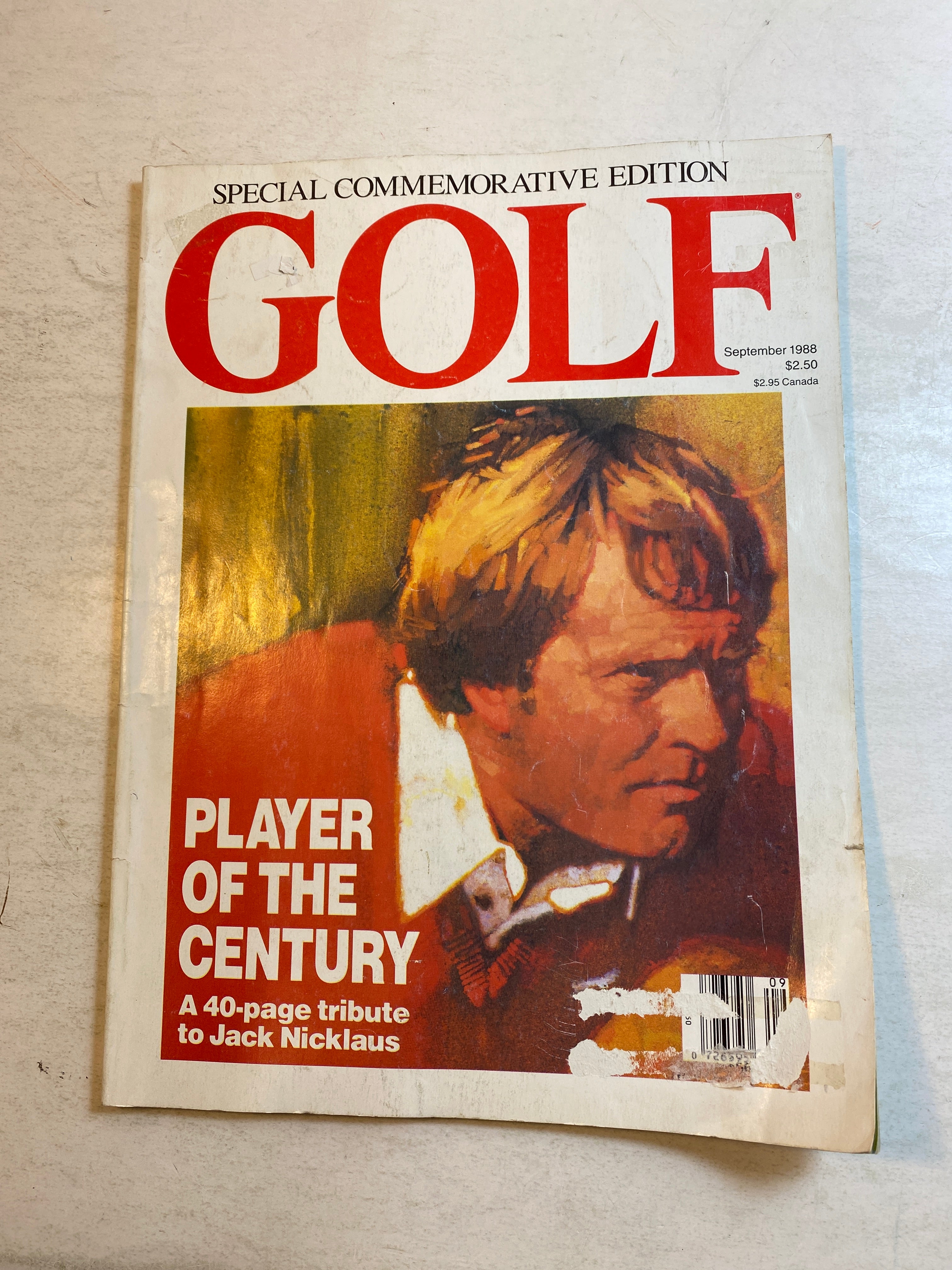 Golf Magazine September 1988 Jack Nicklaus