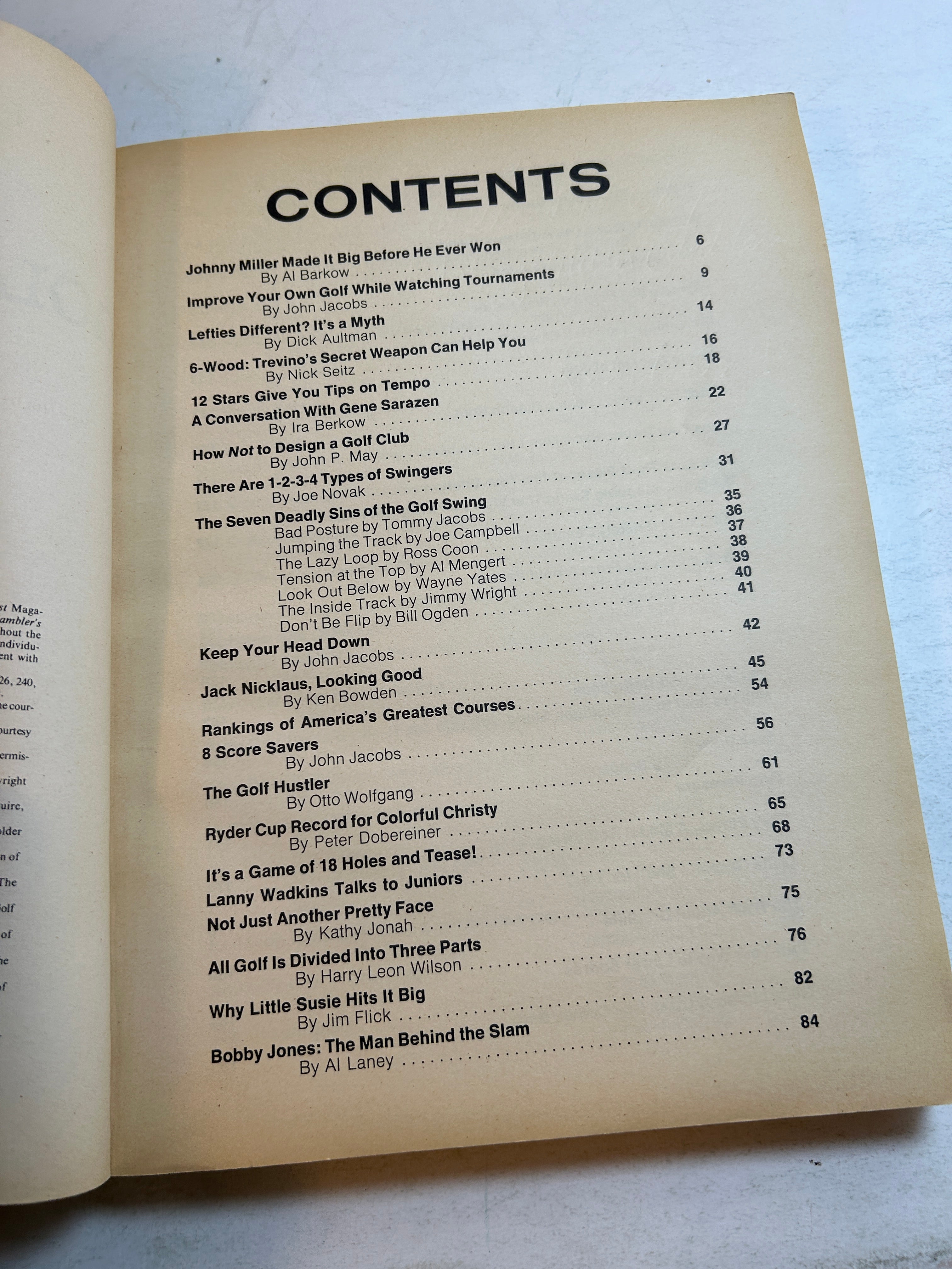 Golfer's Digest Editor Earl Puckett 6th Ed 1974