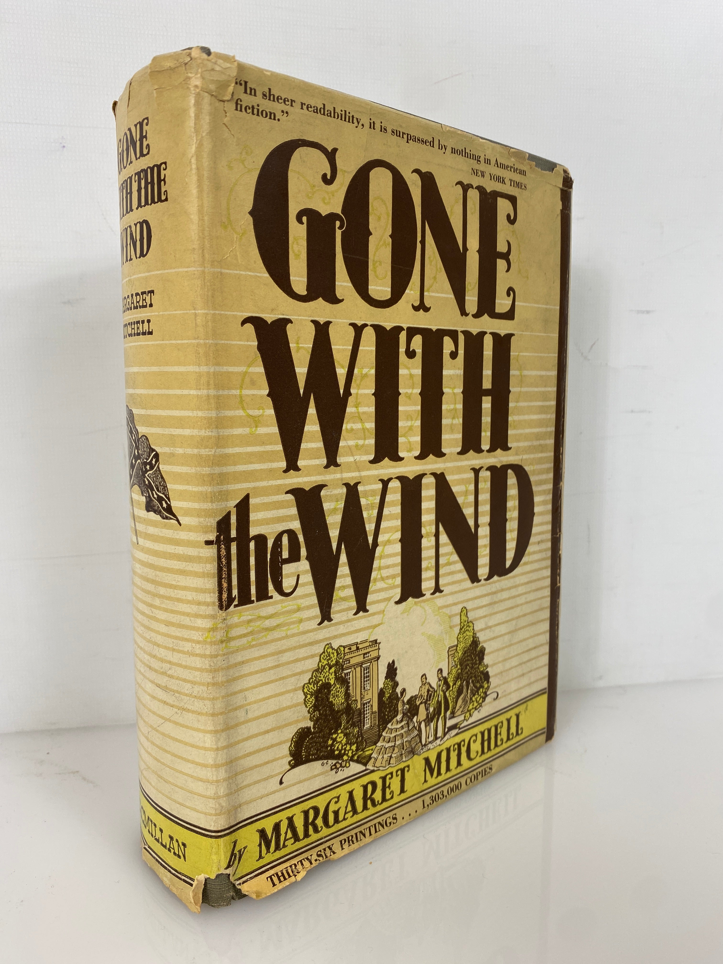 Gone With the Wind by Margaret Mitchell (March 1937) Vintage HC DJ