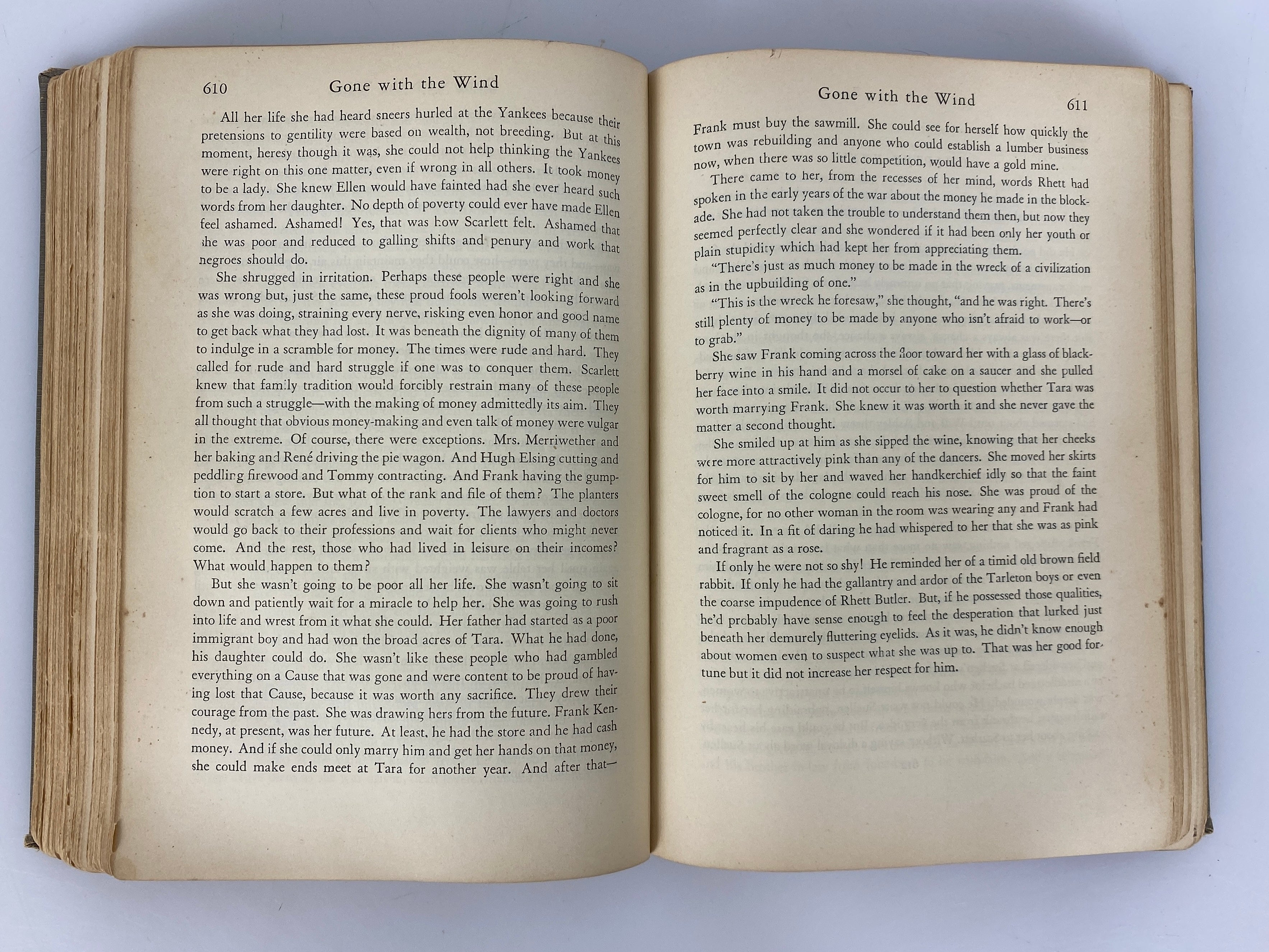 Gone With the Wind Margaret Mitchell 1936 1st Ed September 1936 Printing HC