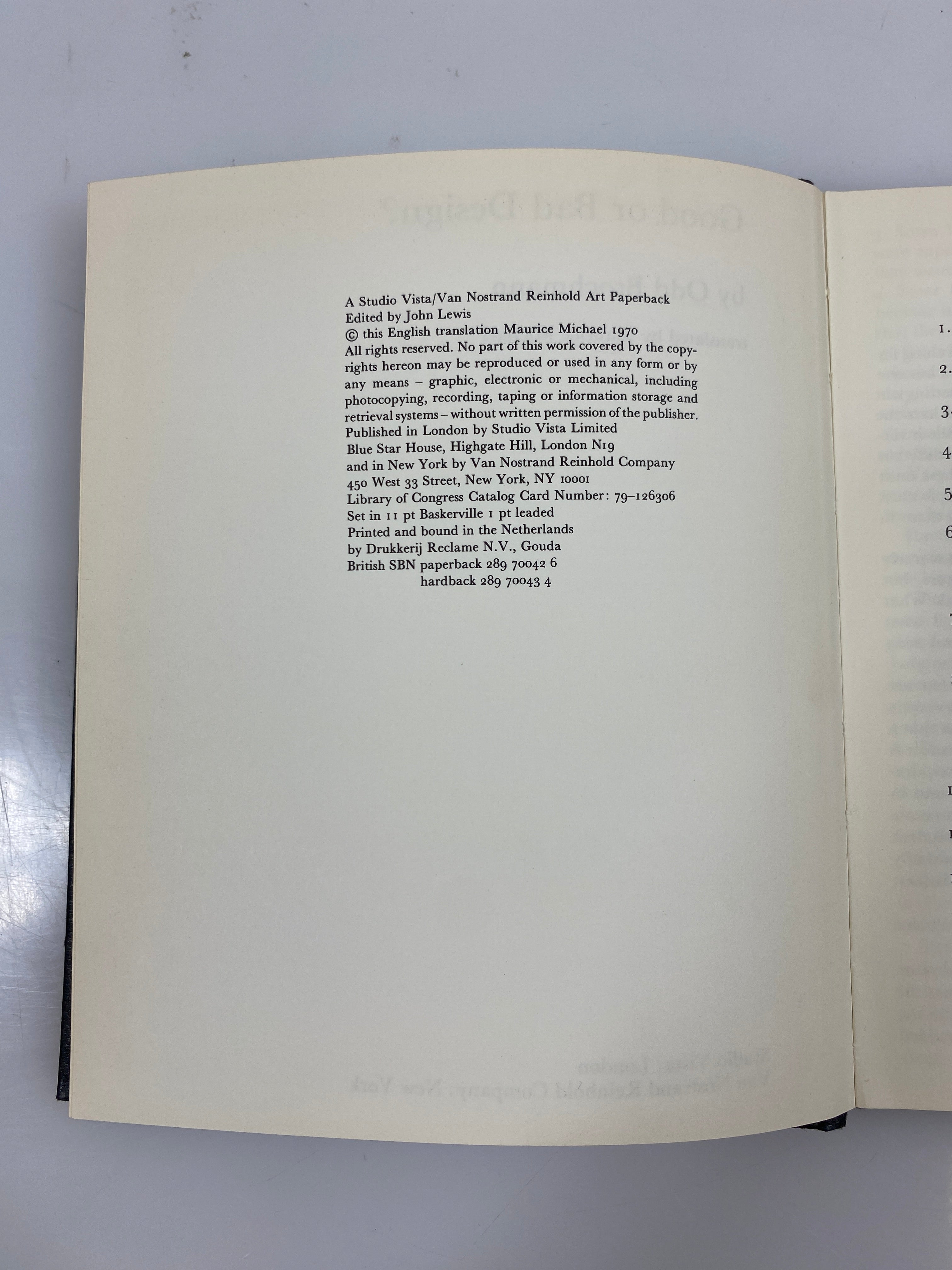 Good or Bad Design by Odd Brochmann 1970 HC