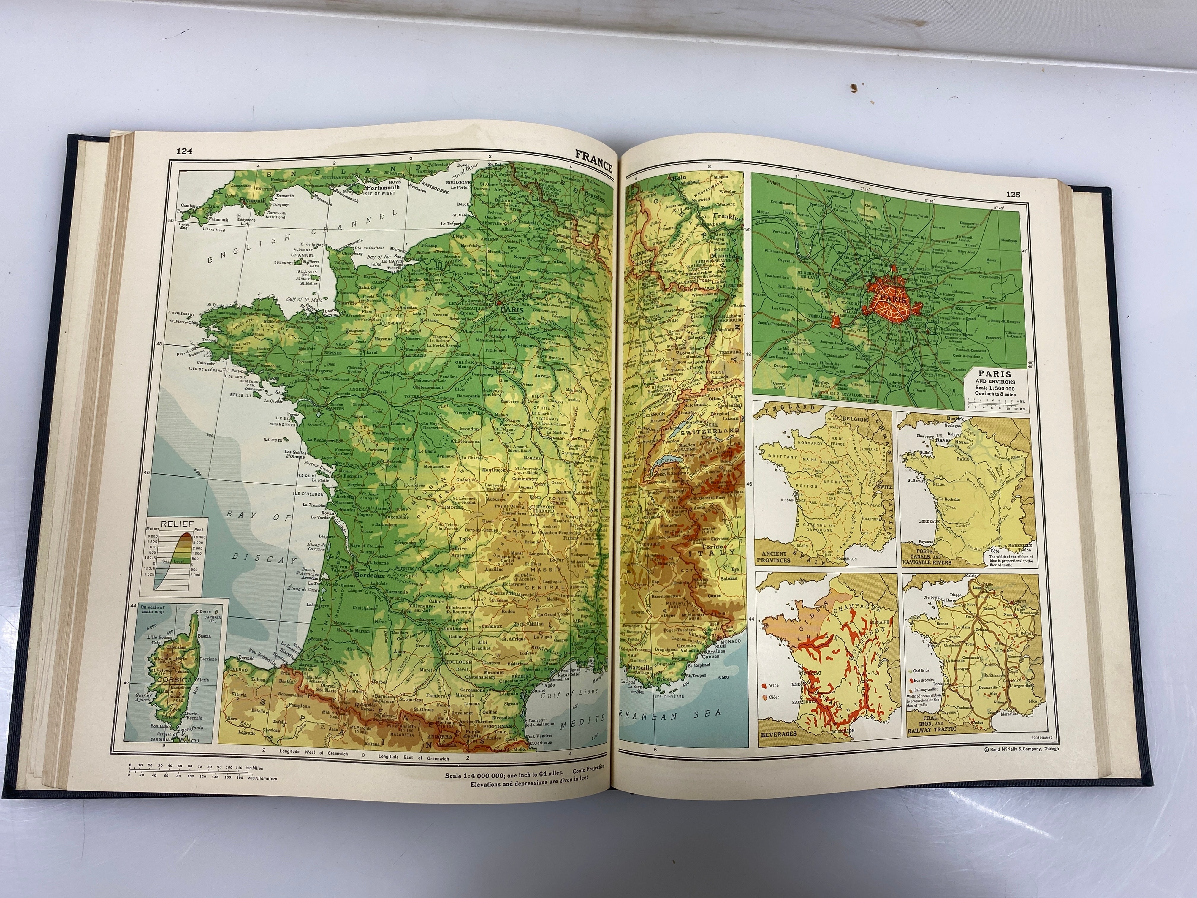 Goode's School Atlas by Paul Goode 1943 HC