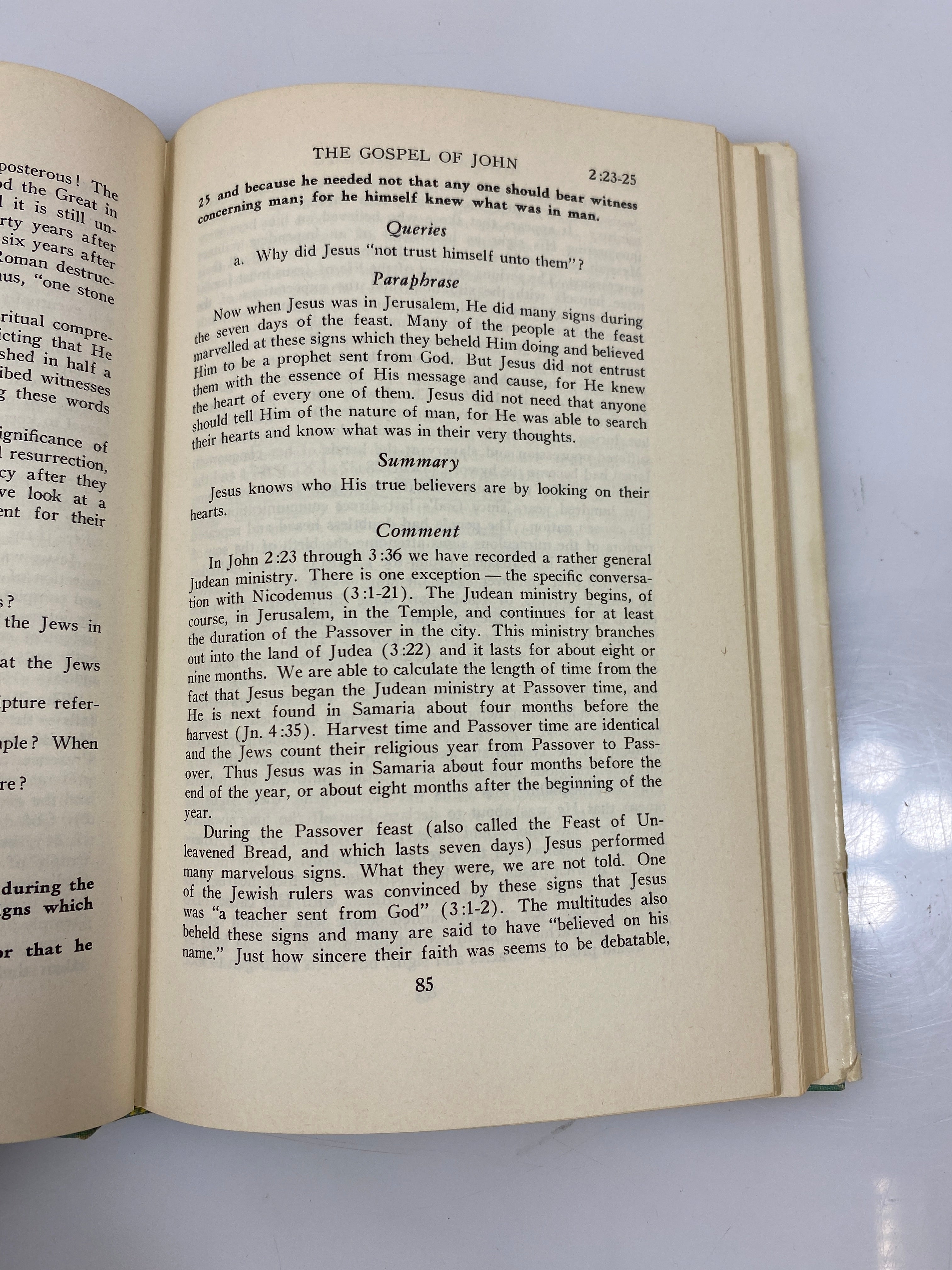 Gospel of John, Vol. I by Butler Bible Study Textbook 1961 HCDJ