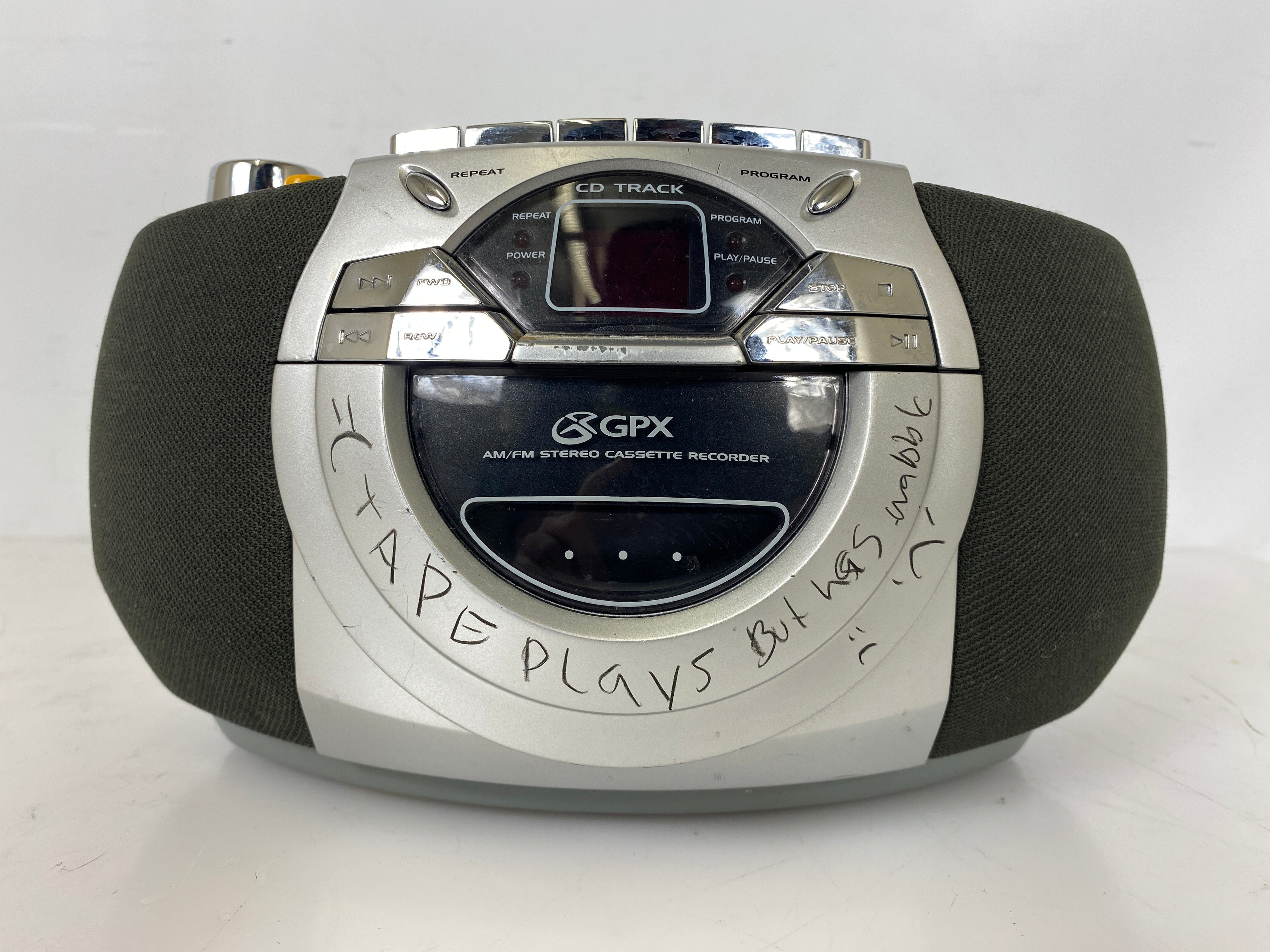 GPX C971 AM/FM Cassette Recorder Boombox