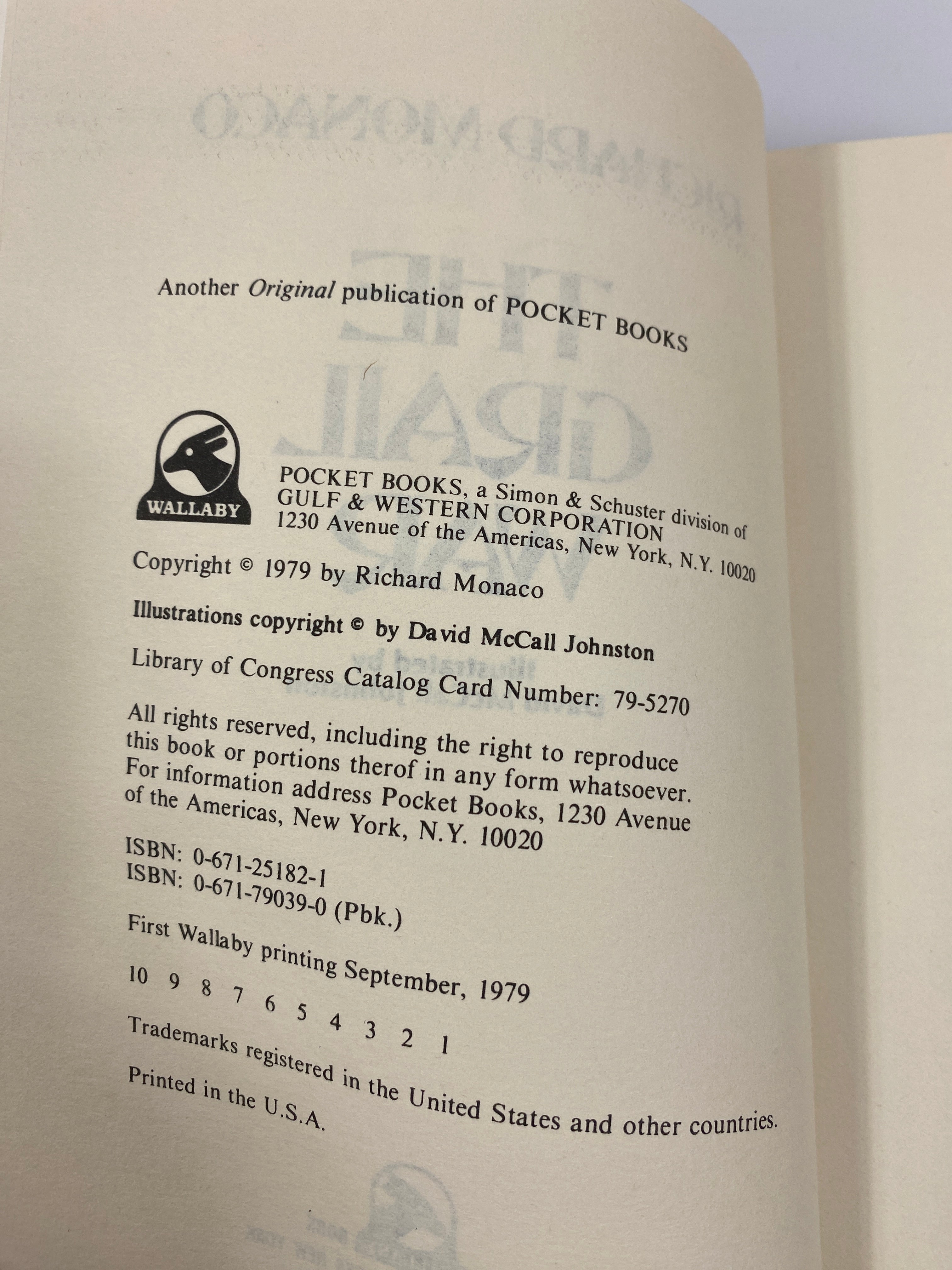 Grail War Richard Monaco SC 1979