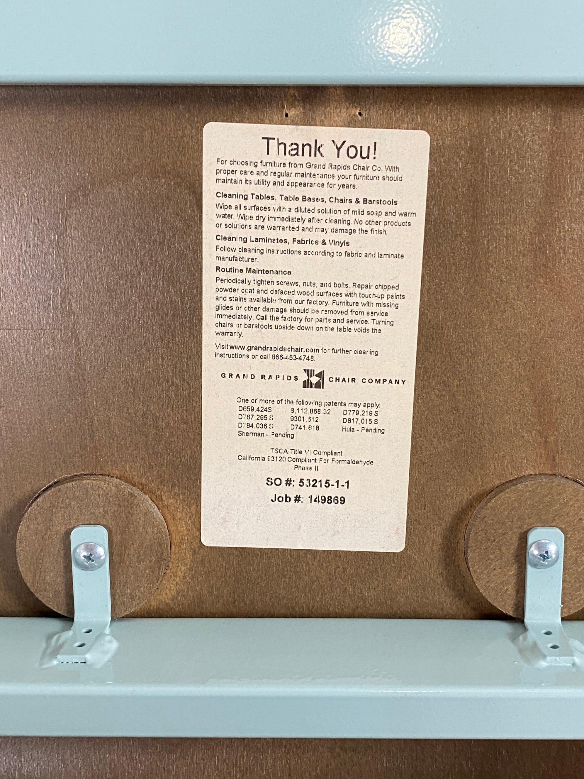 Grand Rapids Chair Company #53215-1-1 Short Chair