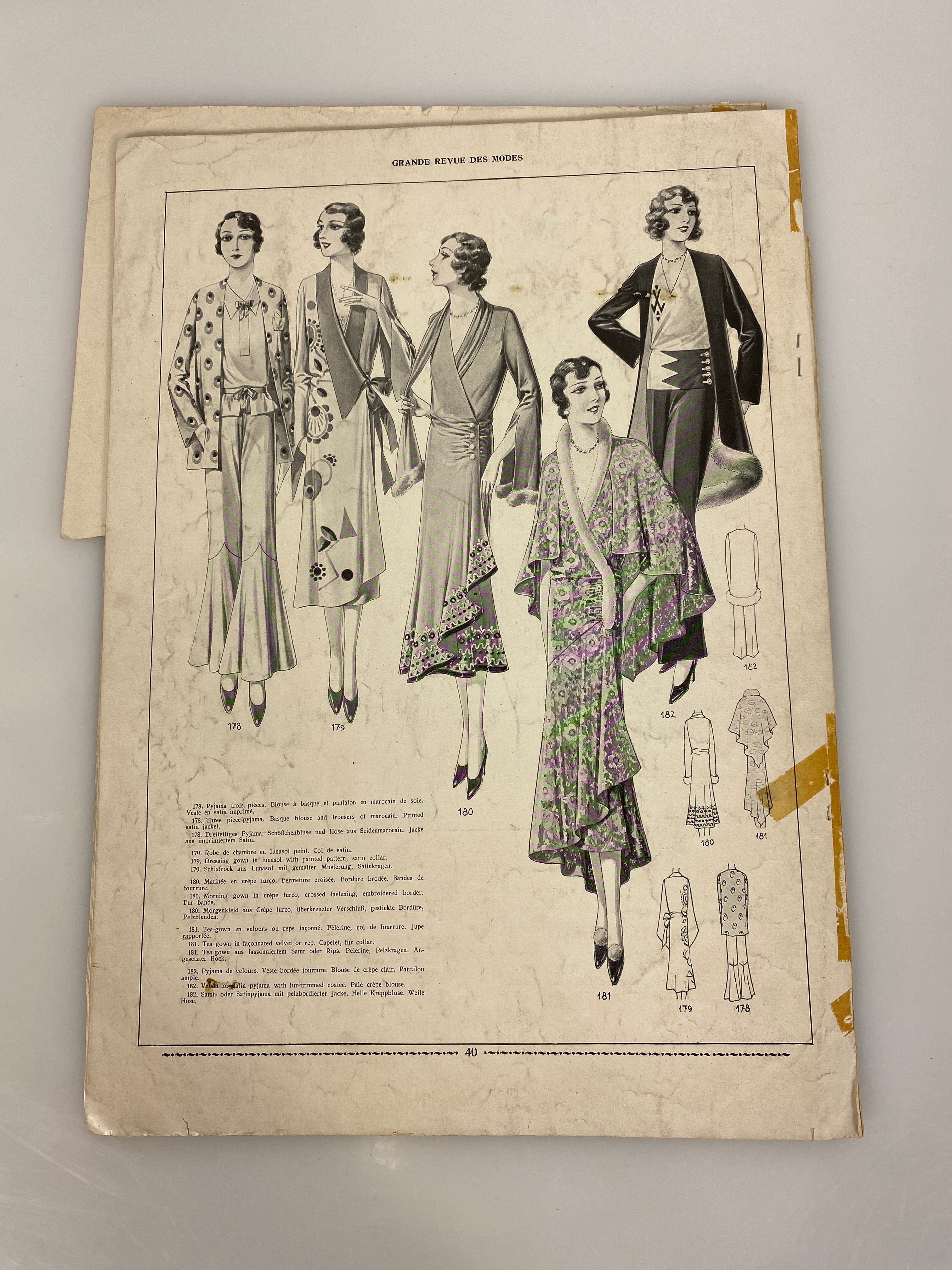 Grande Revue des Modes vintage French fashion periodical