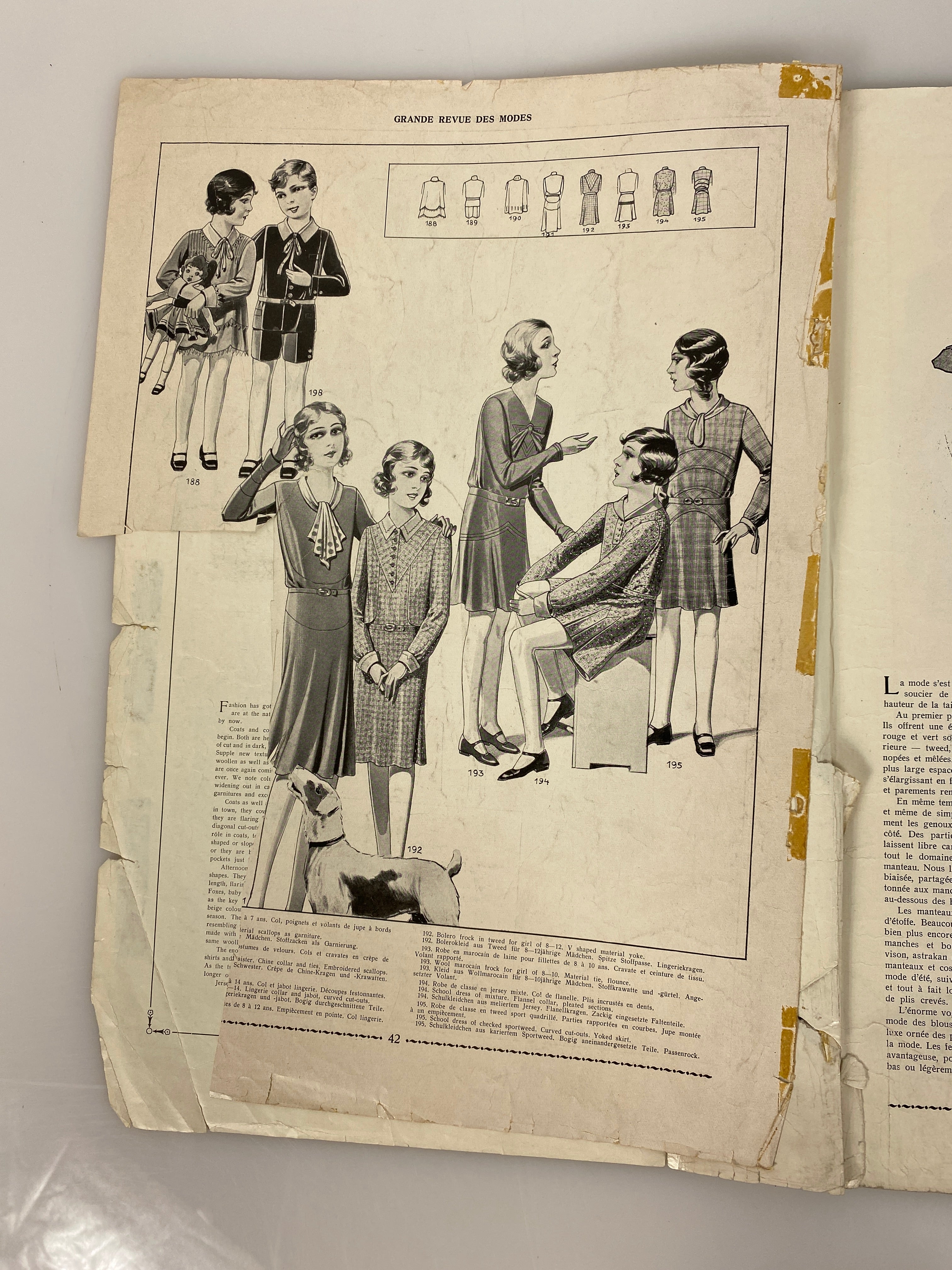 Grande Revue des Modes vintage French fashion periodical 1931