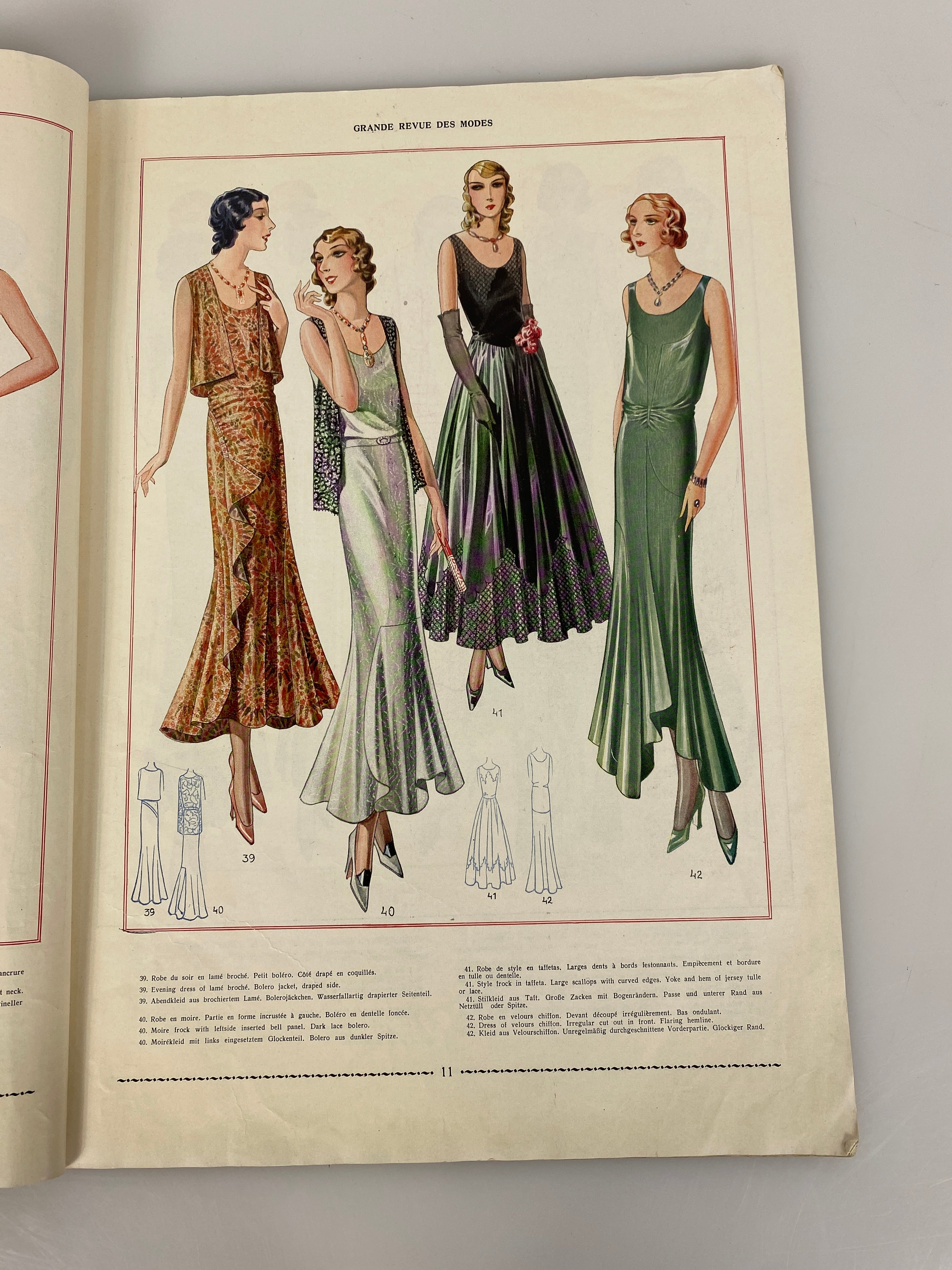 Grande Revue des Modes vintage French fashion periodical