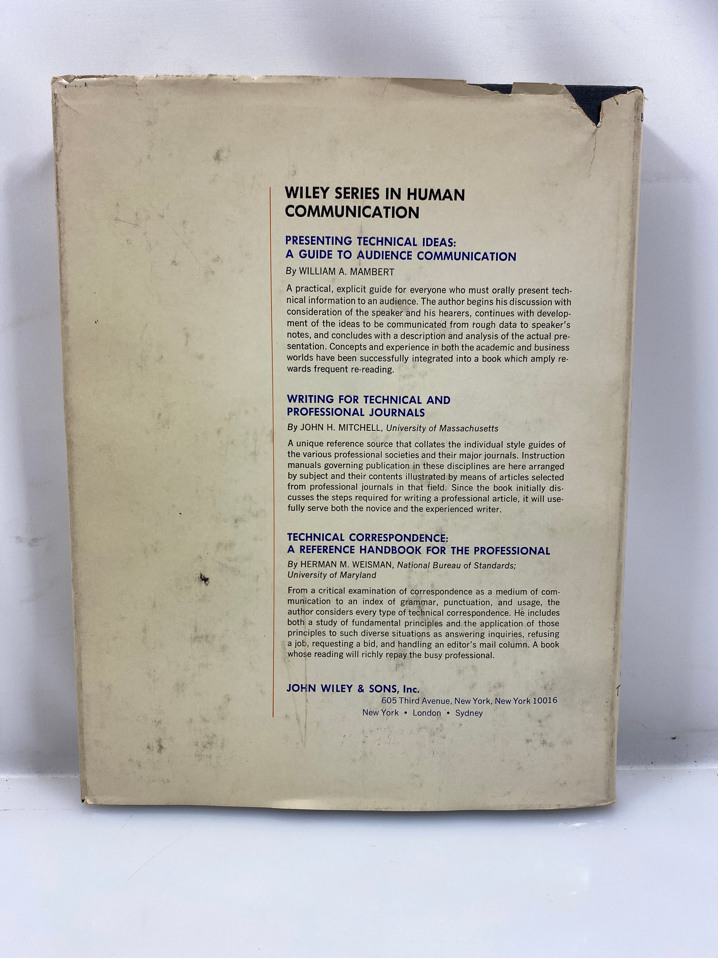 Graphic Communication by Bowman 1968 Ex-library HCDJ