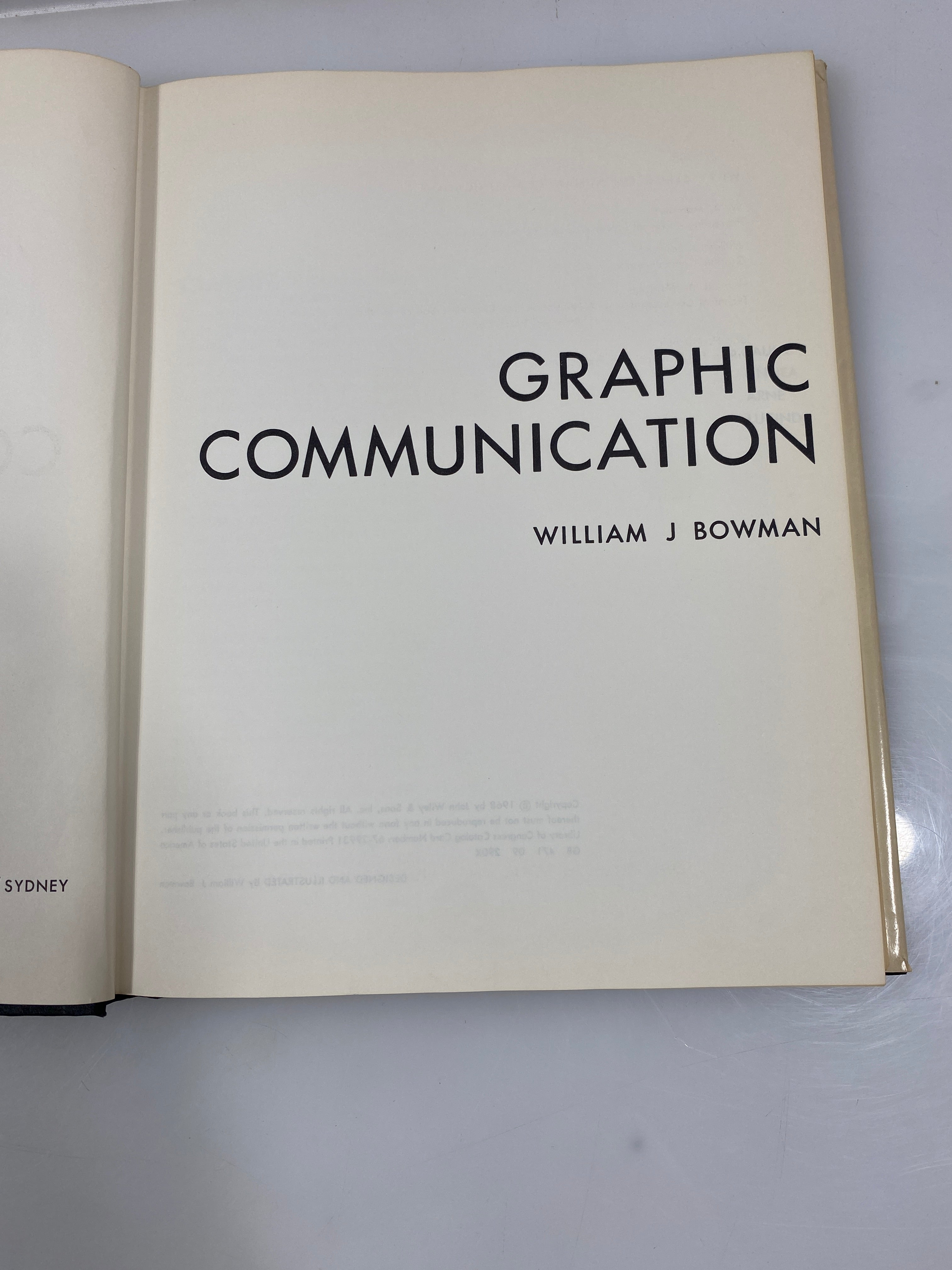 Graphic Communication by Bowman 1968 Ex-library HCDJ
