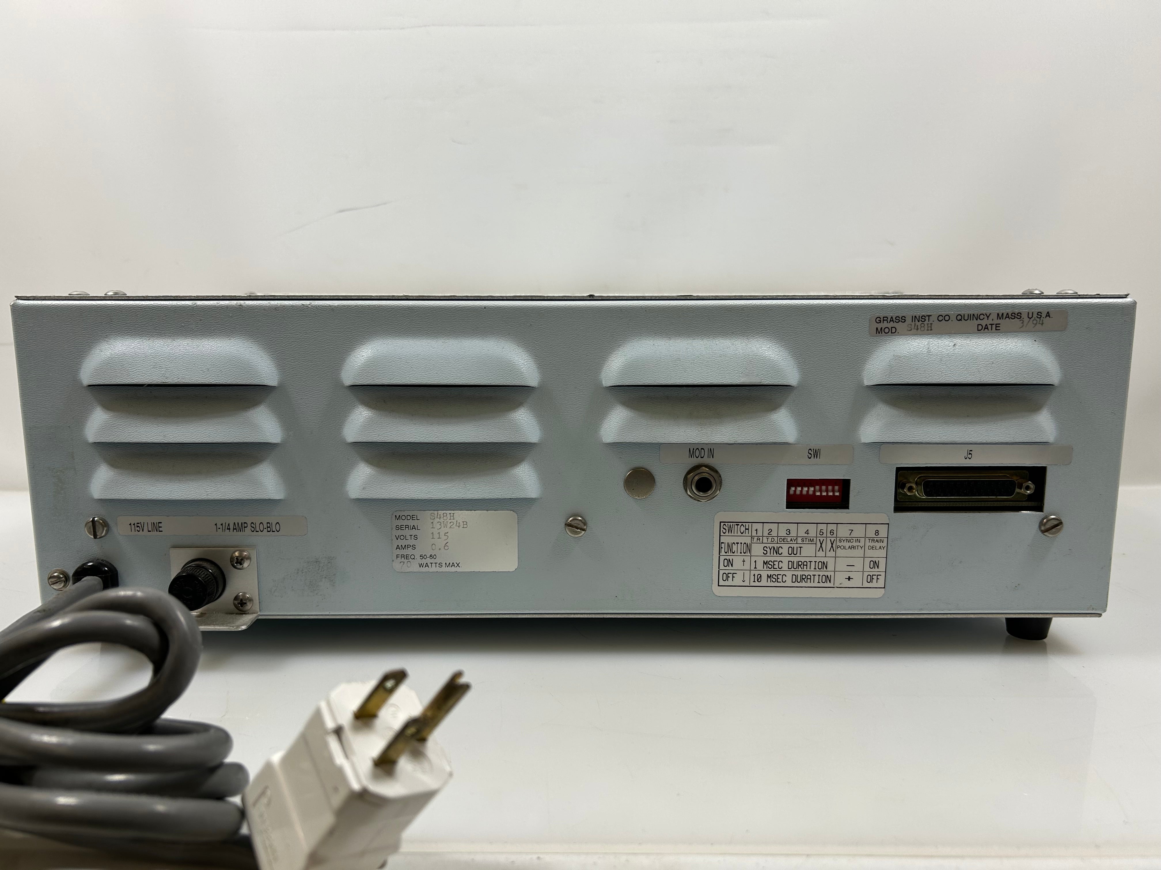 Grass Technologies Model S48 Square Pulse Stimulator *Untested*