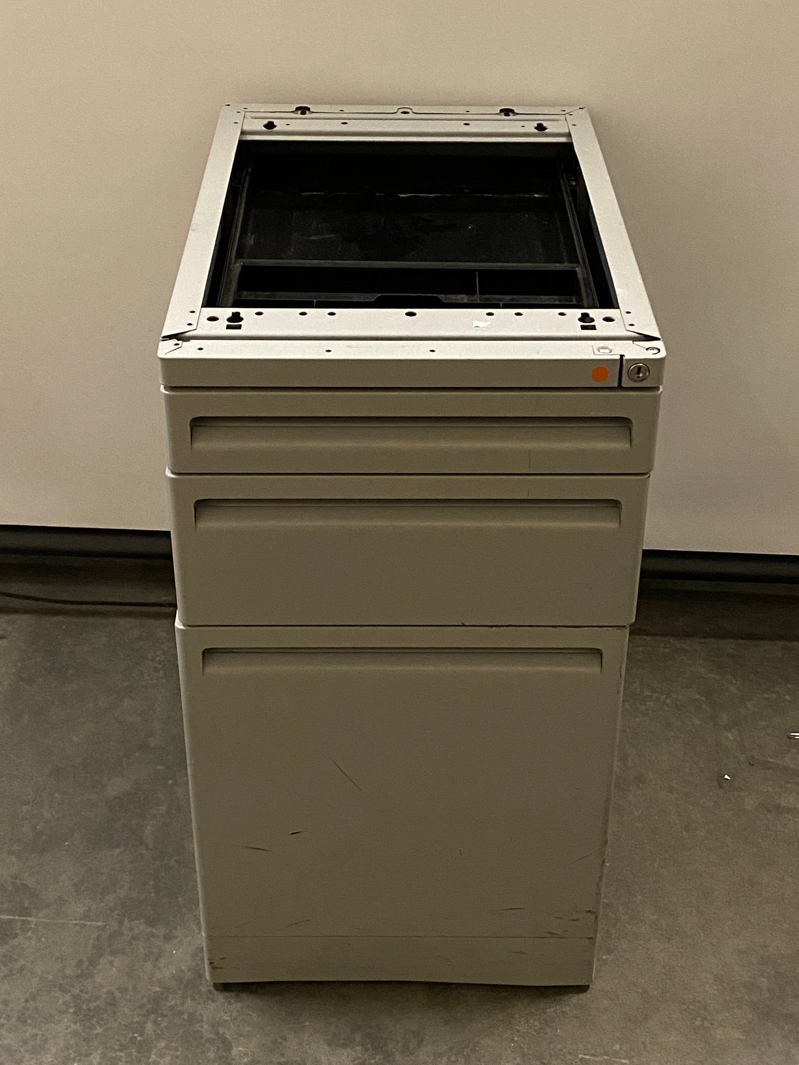 Gray 3 Drawer Filing Cabinet