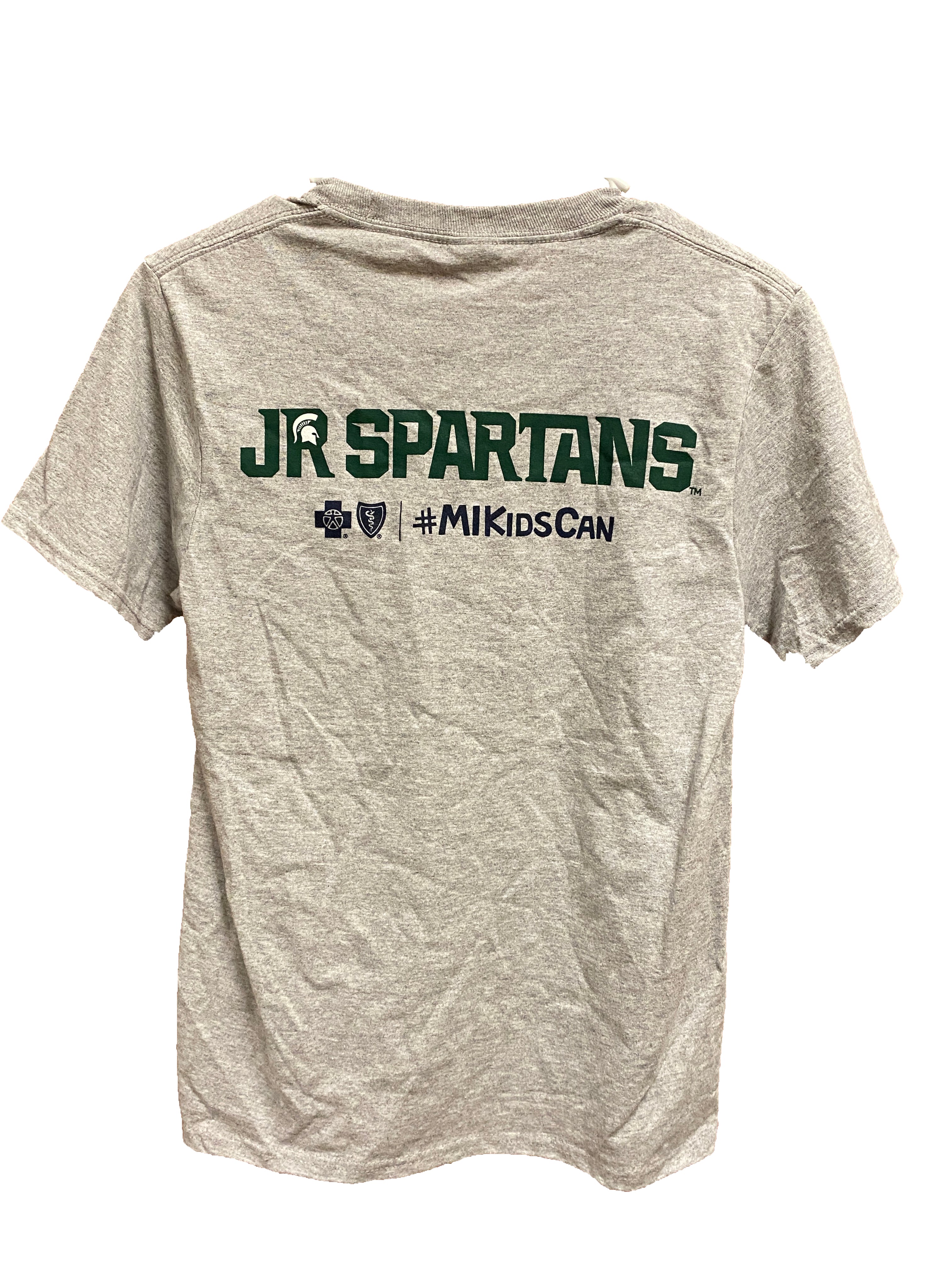 Gray Jr. Spartans T-Shirt Kid's Size M