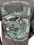Gray Michigan State Long Sleeve T-Shirt Unisex Size Medium