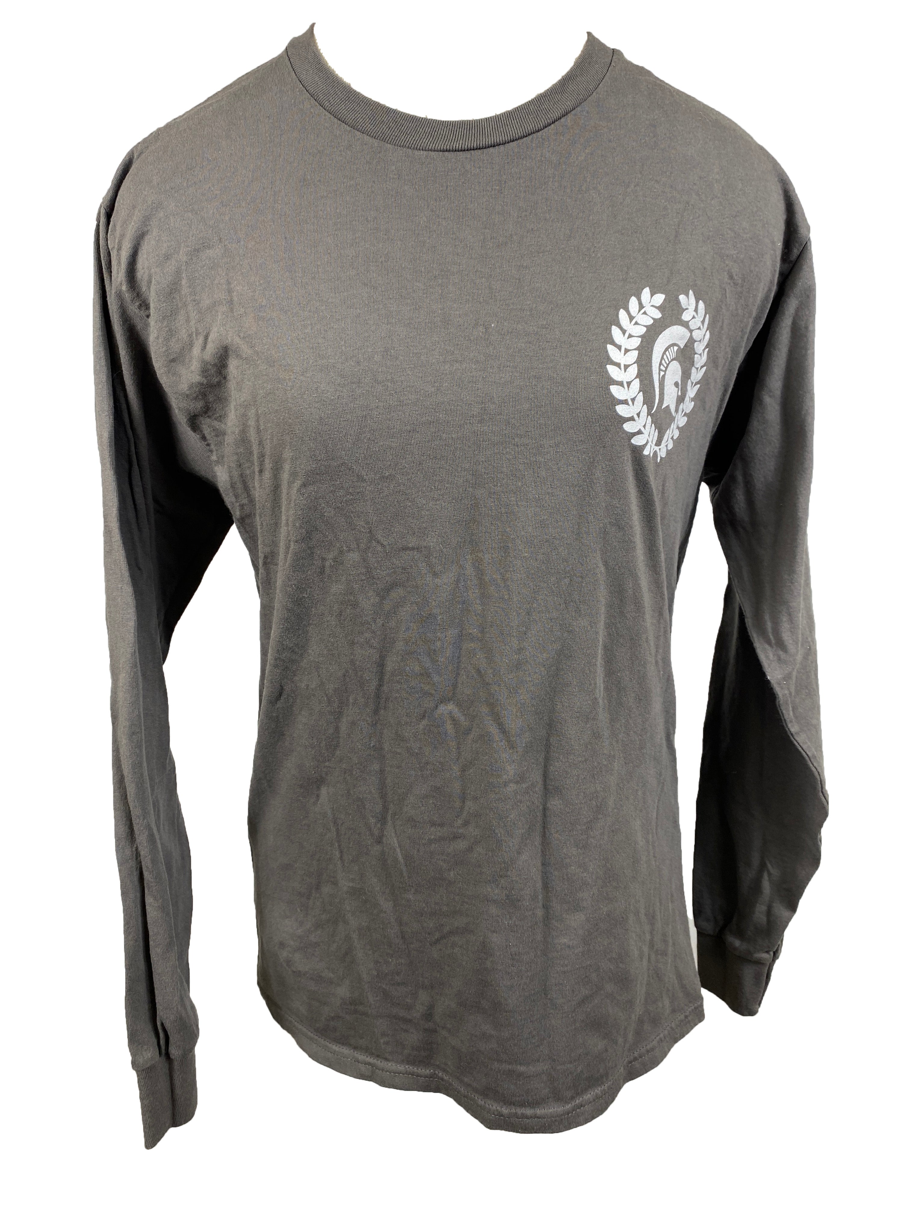 Gray Michigan State Long Sleeve T-Shirt Unisex Size Medium