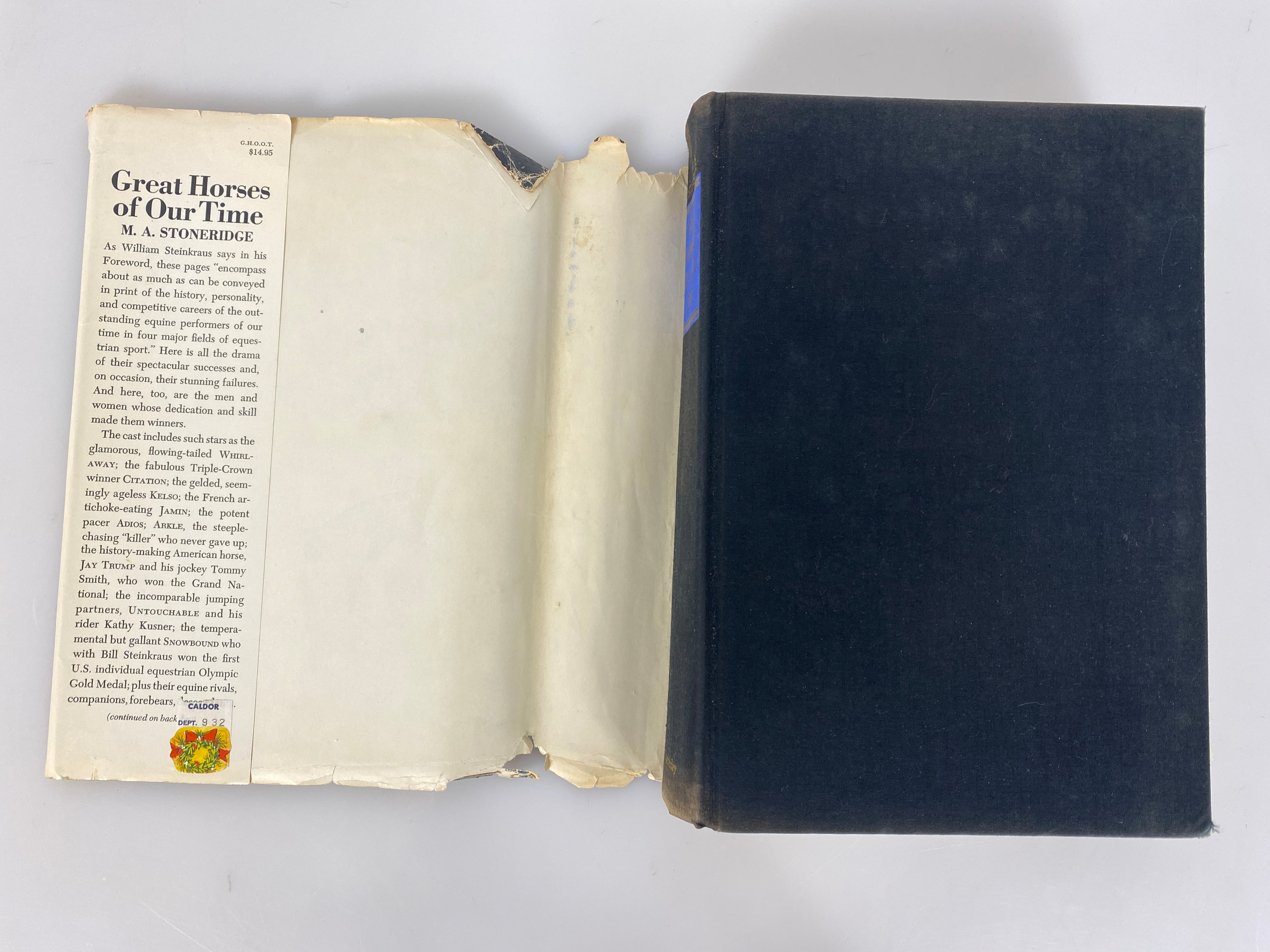 Great Horses of Our Time by M.A. Stoneridge 1972 First Edition HC DJ