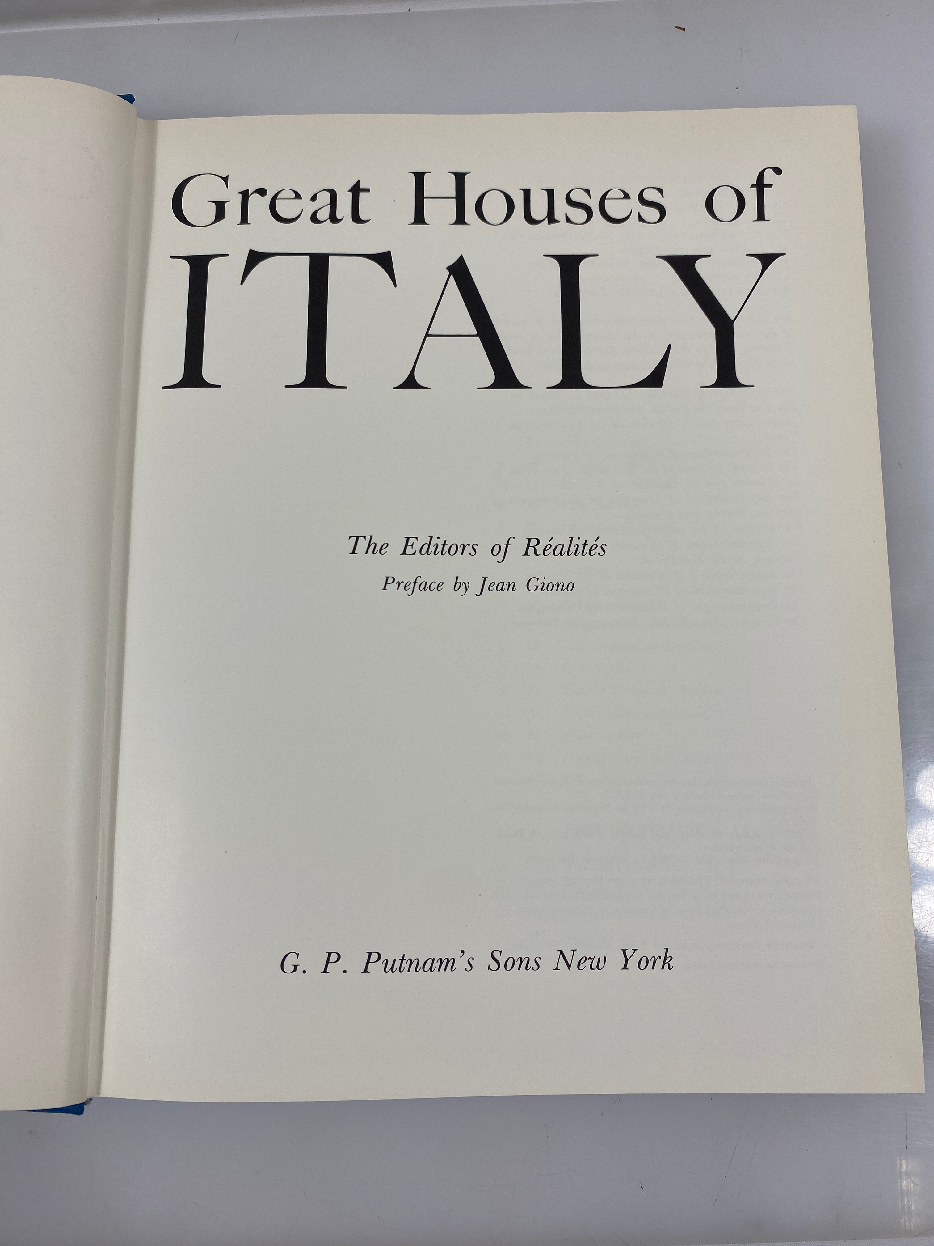 Great Houses of Italy 1968 HCDJ