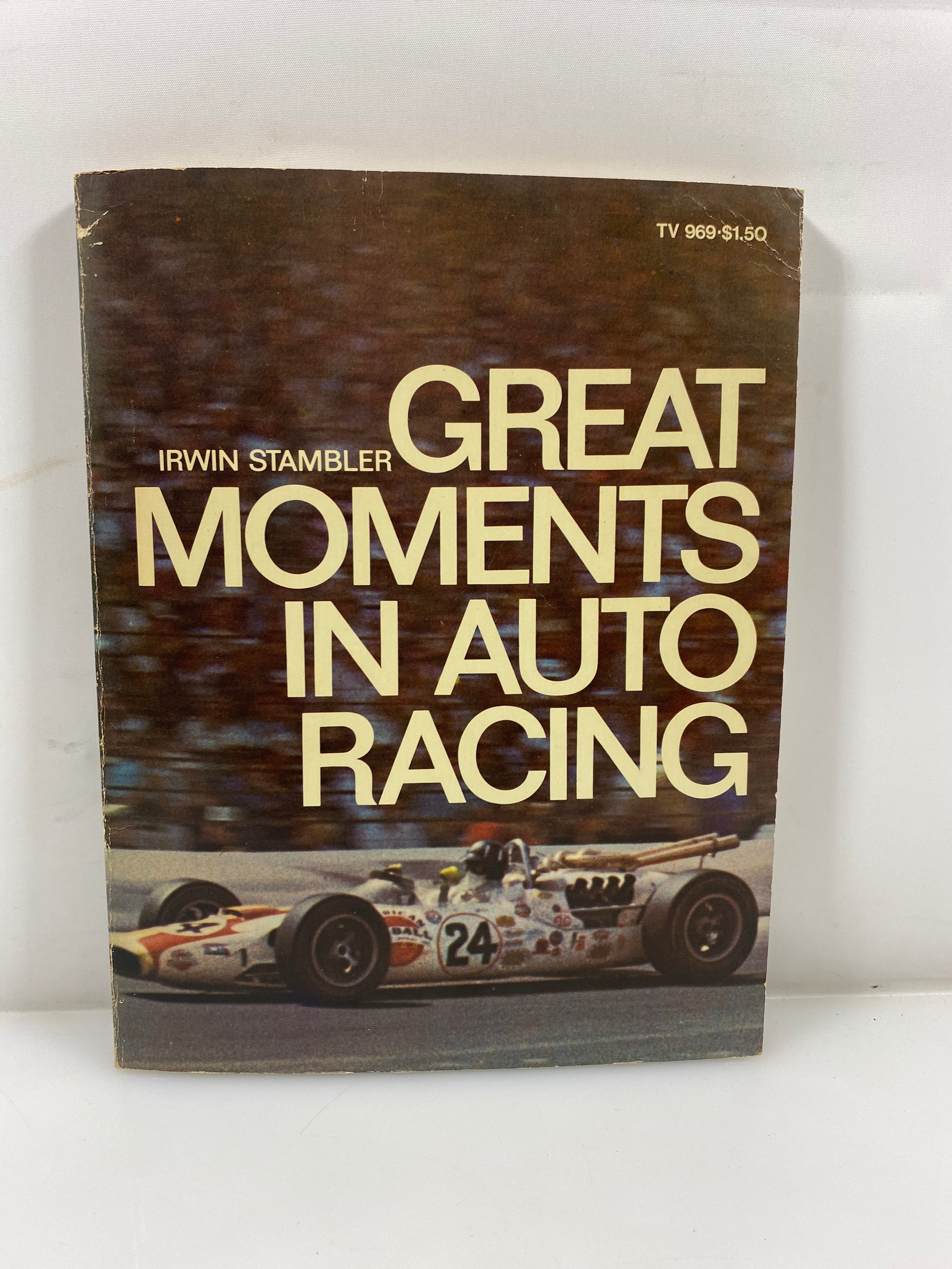 Great Moments in Auto Racing by Stambler 1969 2nd Print SC