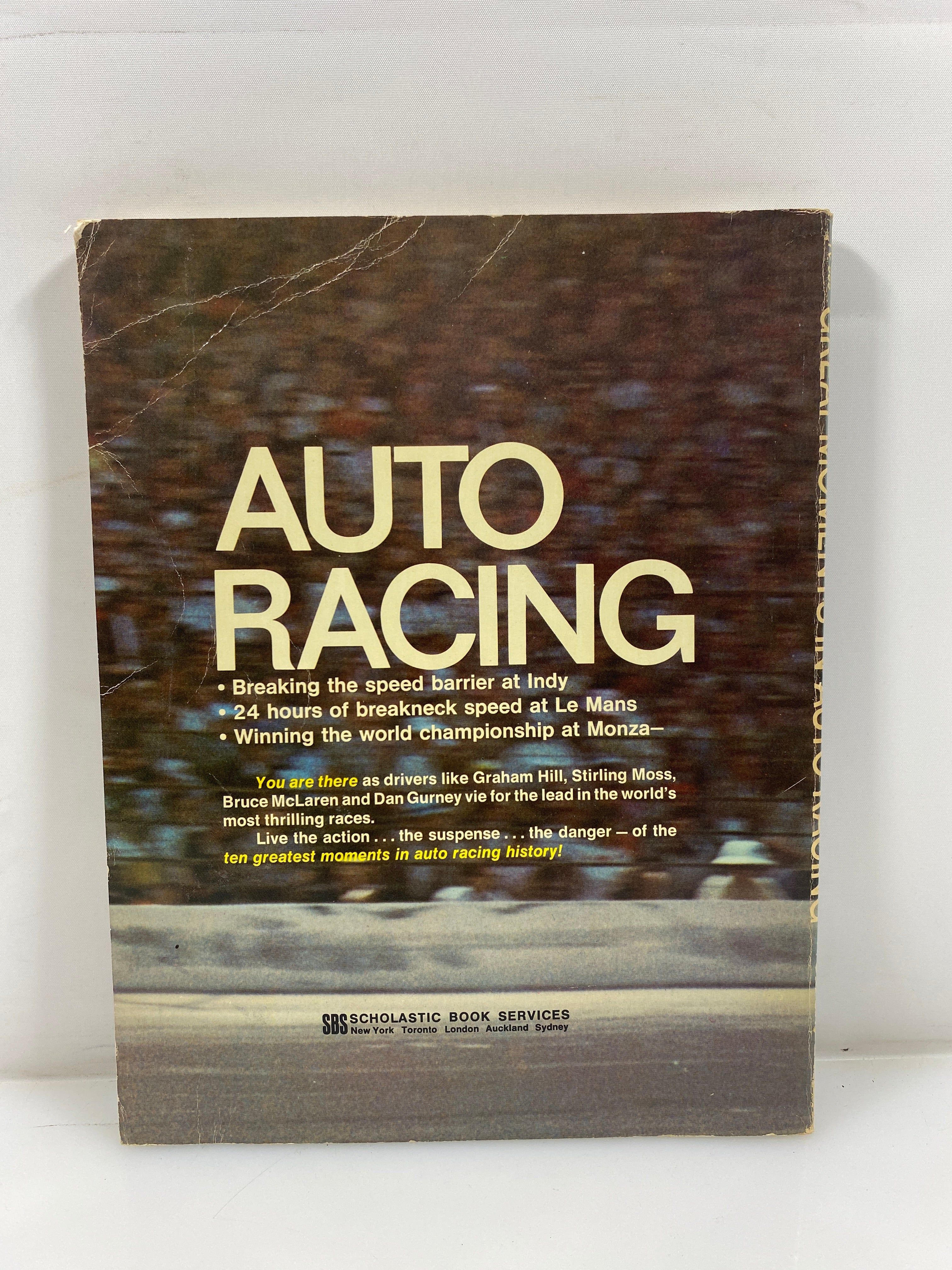 Great Moments in Auto Racing by Stambler 1969 2nd Print SC