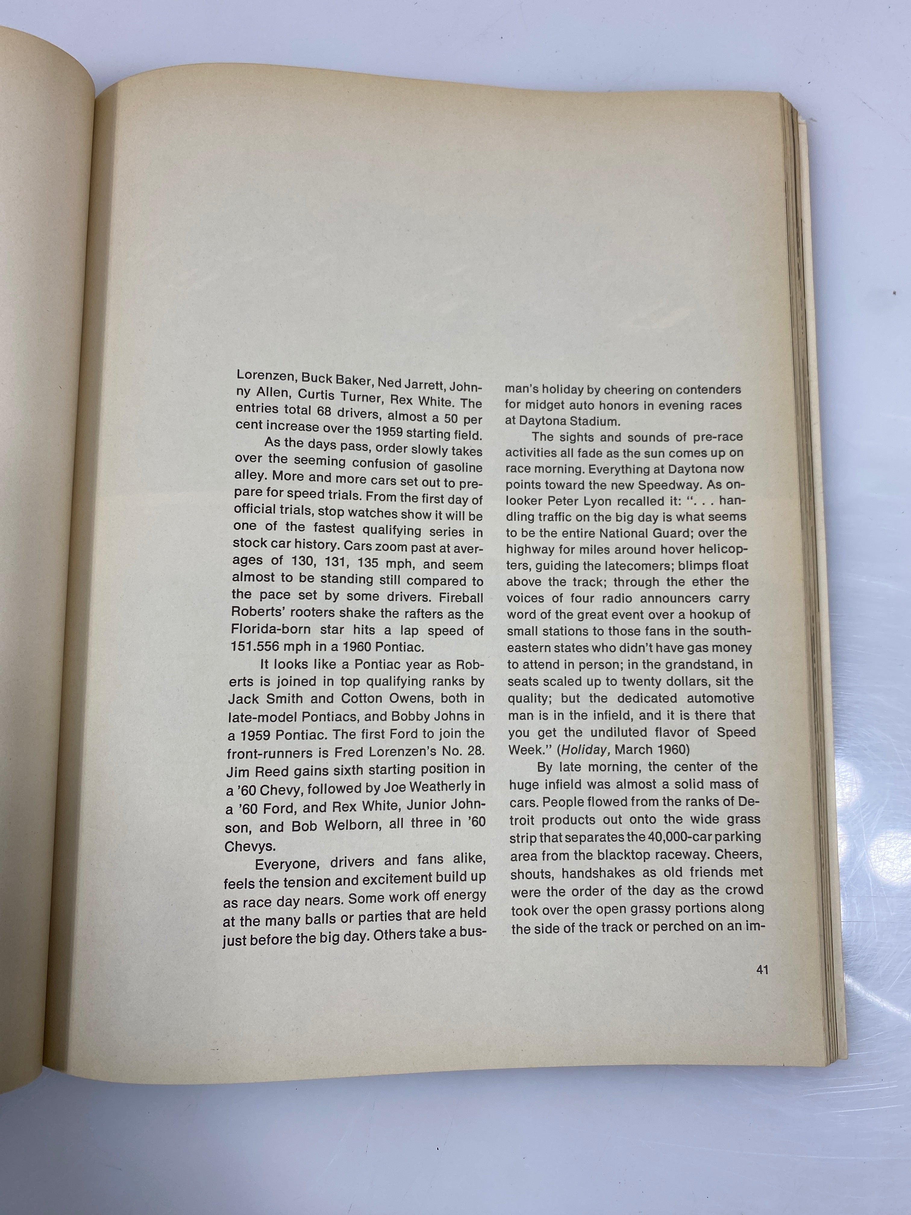 Great Moments in Auto Racing by Stambler 1969 2nd Print SC