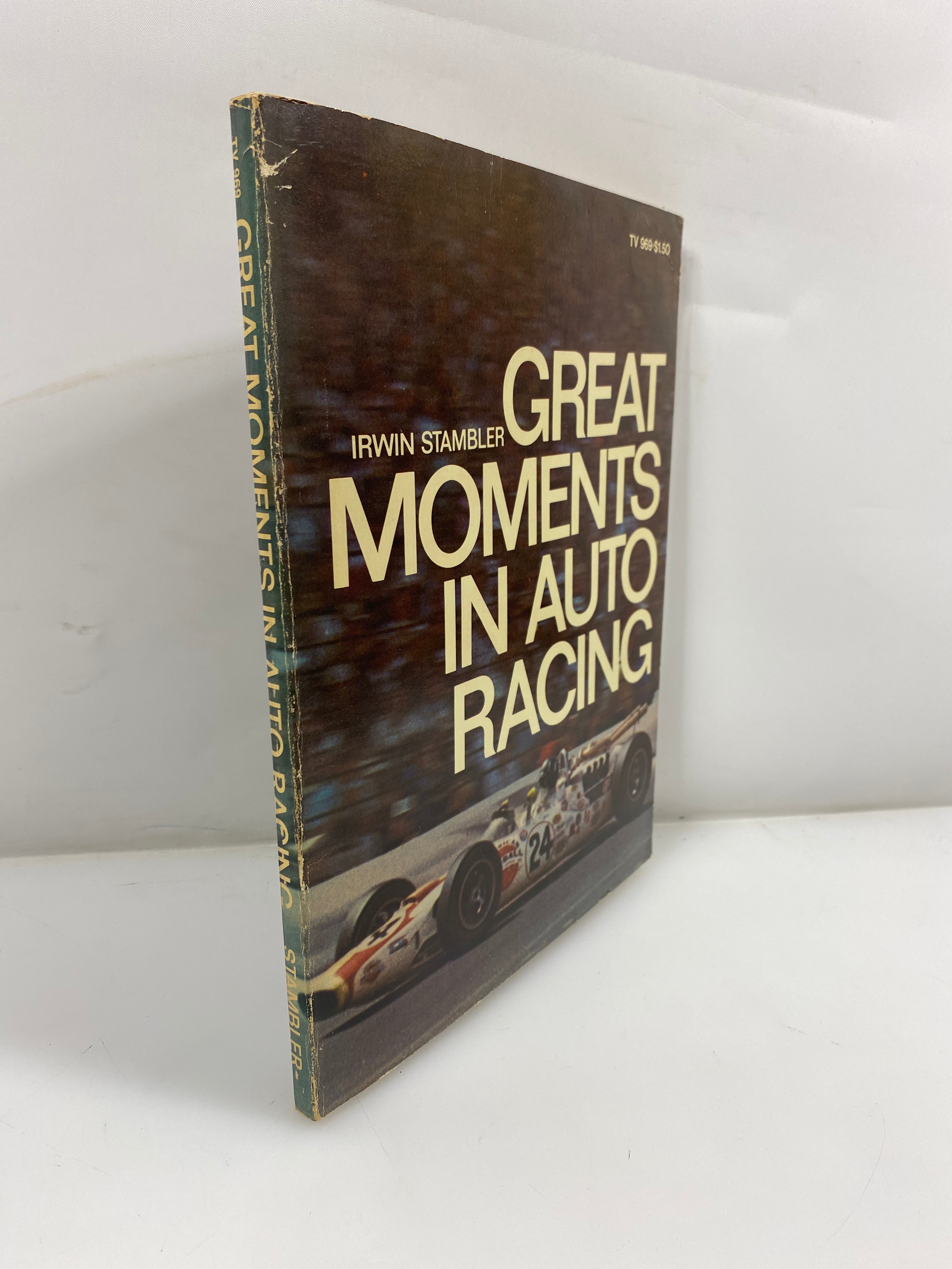 Great Moments in Auto Racing by Stambler 1969 2nd Print SC