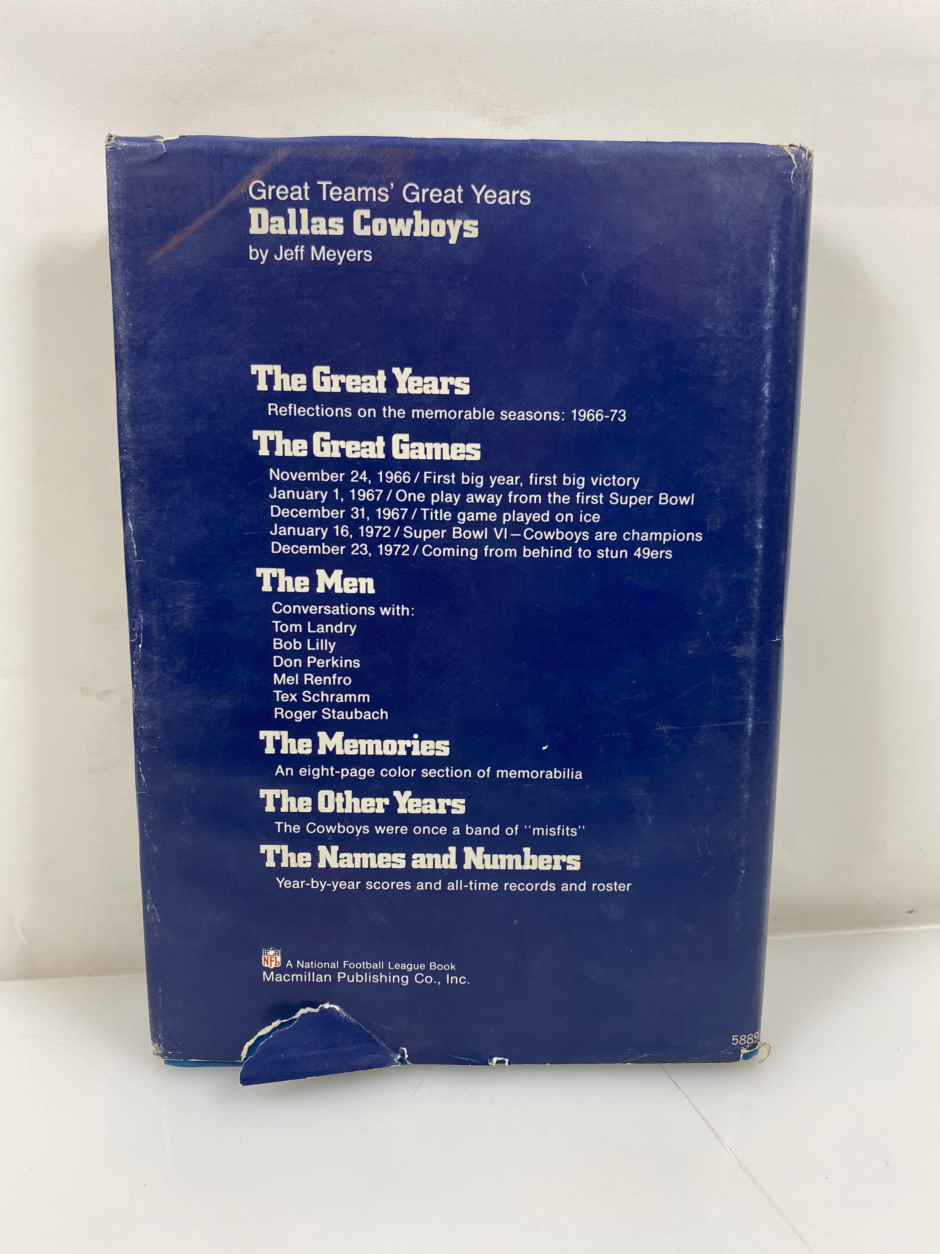 Great Teams' Great Years Dallas Cowboys by Jeff Meyers 1974 HCDJ