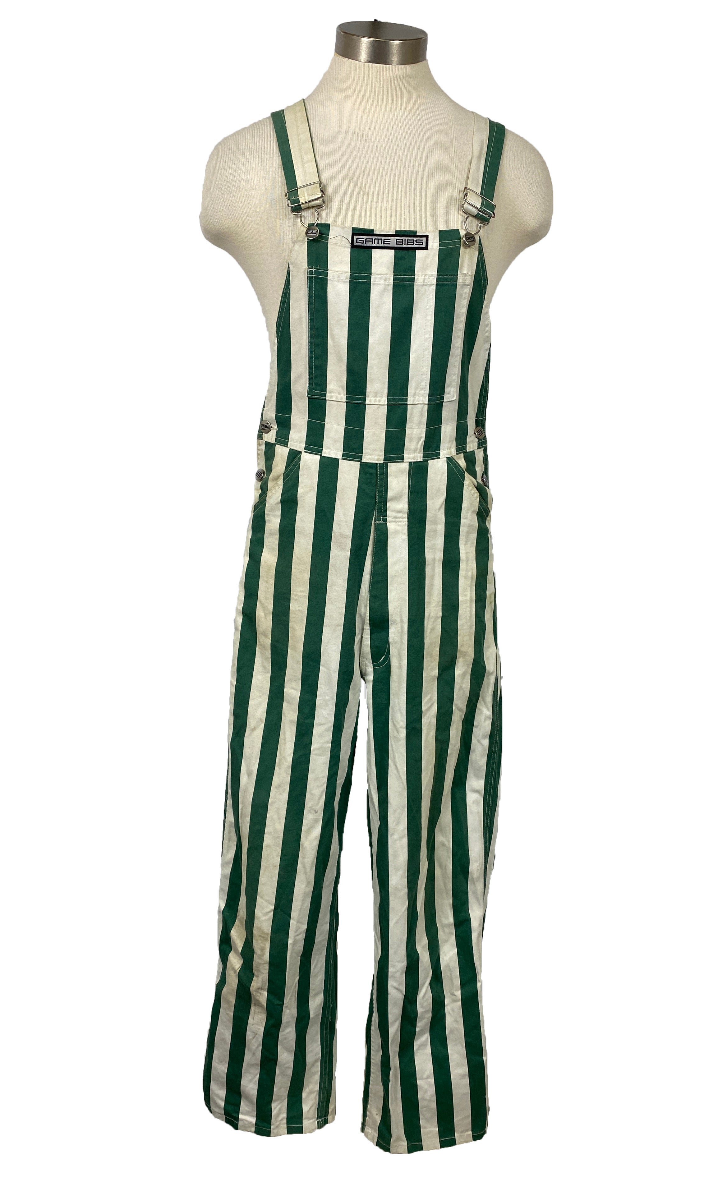 Green and White Game Day Bibs Size S
