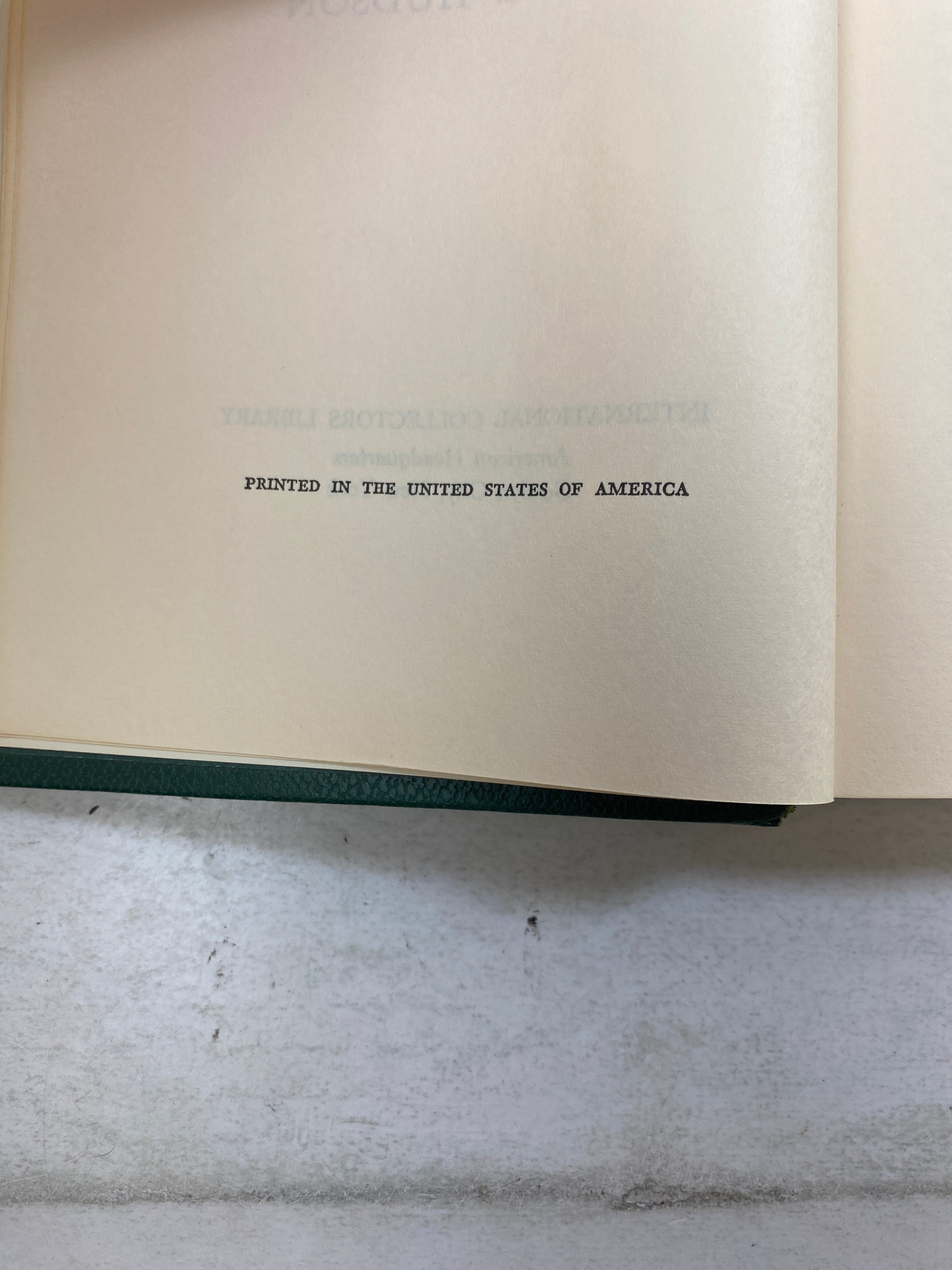 Green Mansions by W.H. Hudson International Collectors Library HC