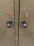 Green Metal Cabinet w/ Adjustable Drawer Slots #1