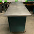 Green Metal Top Wheeled Cart w/ Storage