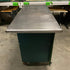 Green Metal Top Wheeled Cart w/ Storage